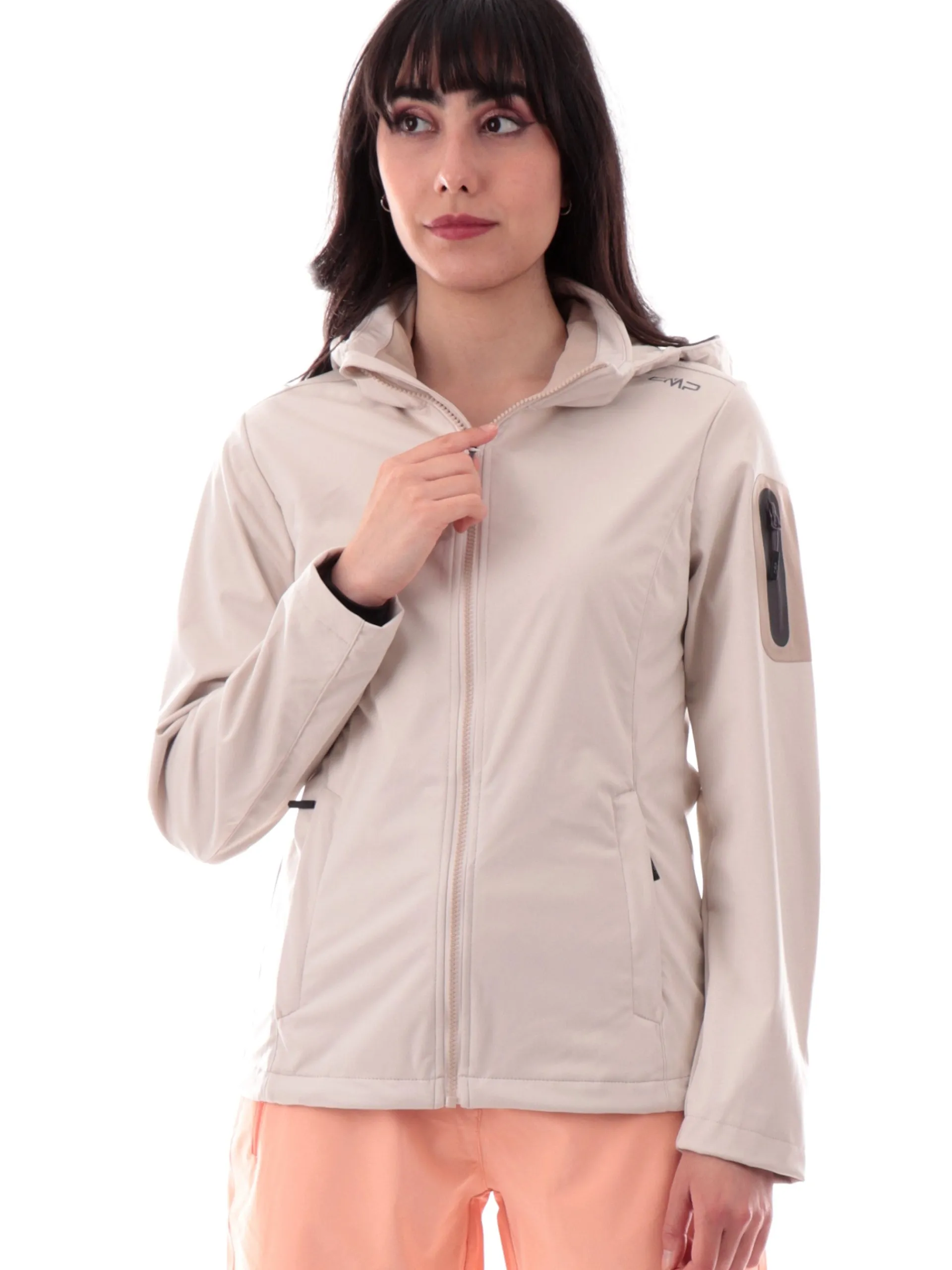CMP Giubbini|Giubbini*Giacca da trekking grigia da donna tessuto tecnico 39A5016