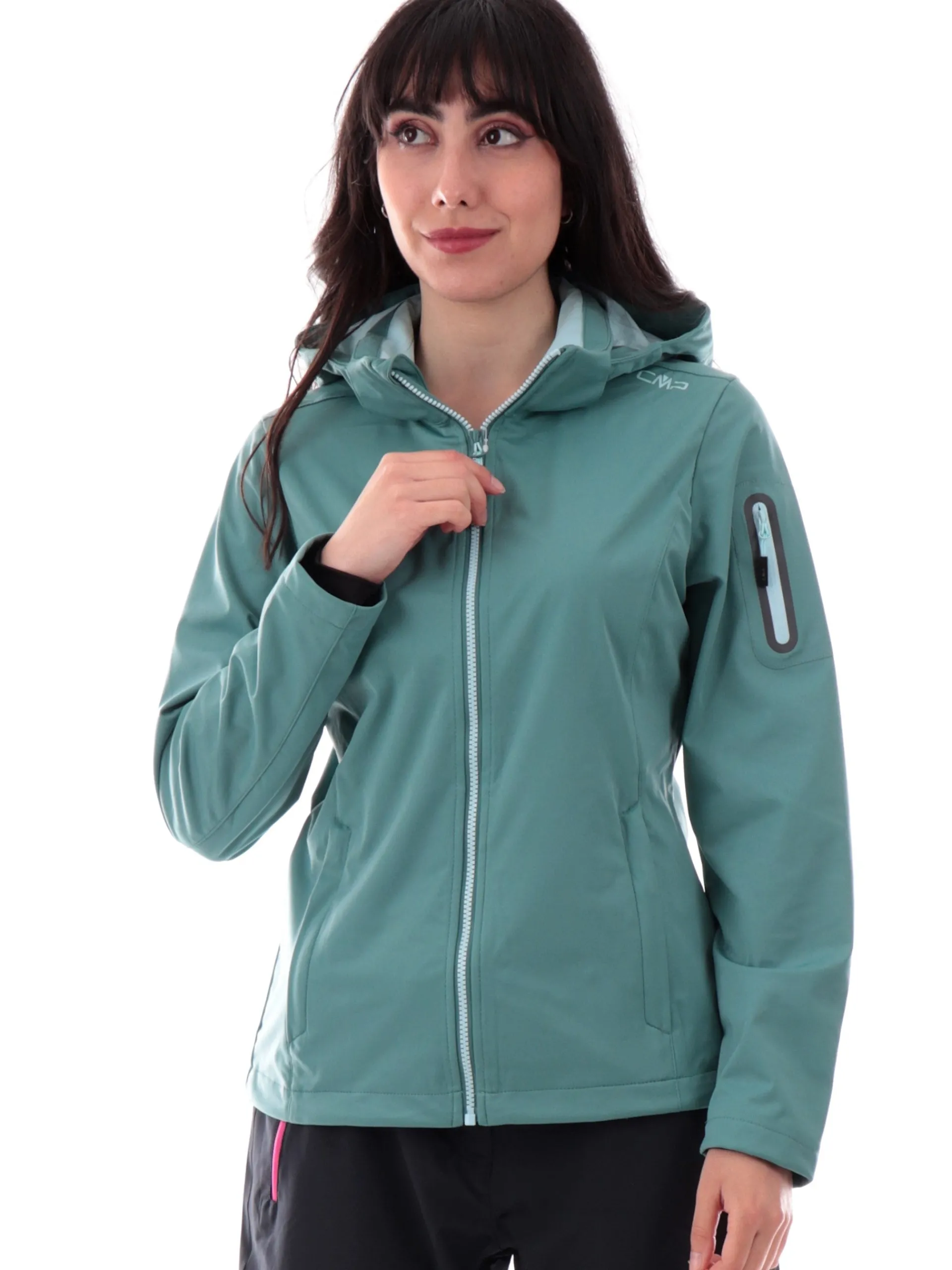 CMP Giubbini|Giubbini*Giacca da trekking verde da donna tessuto tecnico 39A5016