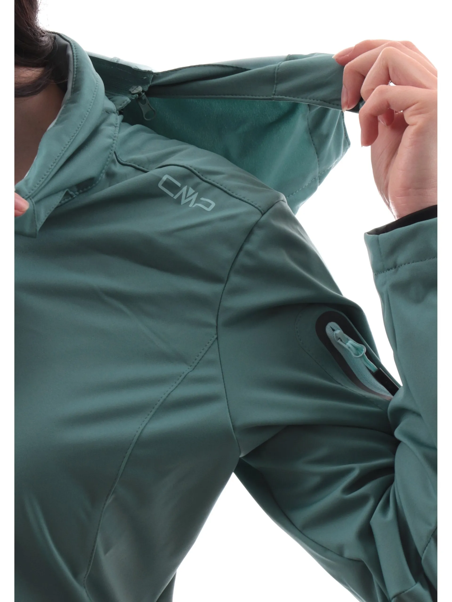 CMP Giubbini|Giubbini*Giacca da trekking verde da donna tessuto tecnico 39A5016