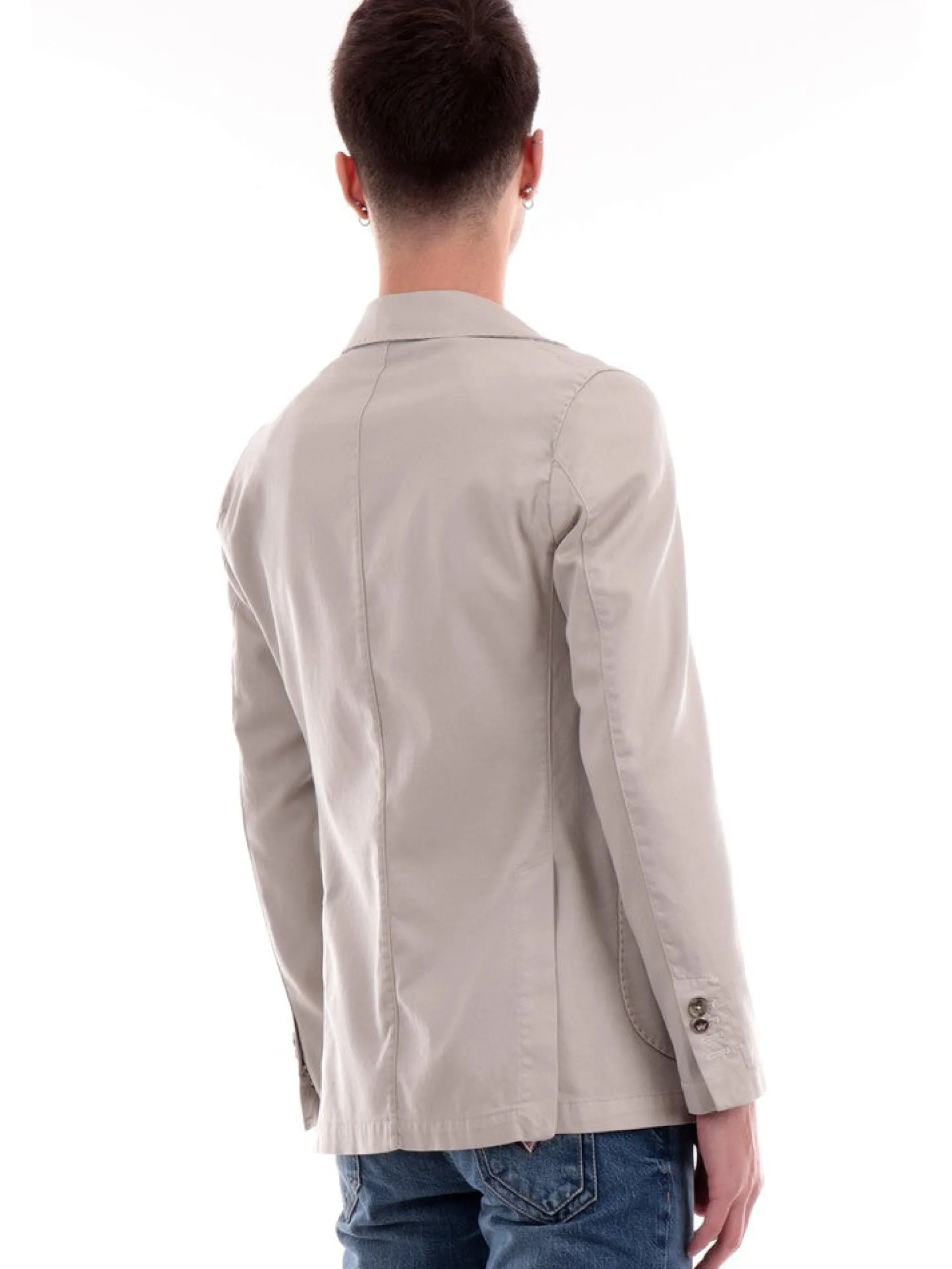 MULISH Giacche*Giacca beige da uomo Cotone JUVR7002