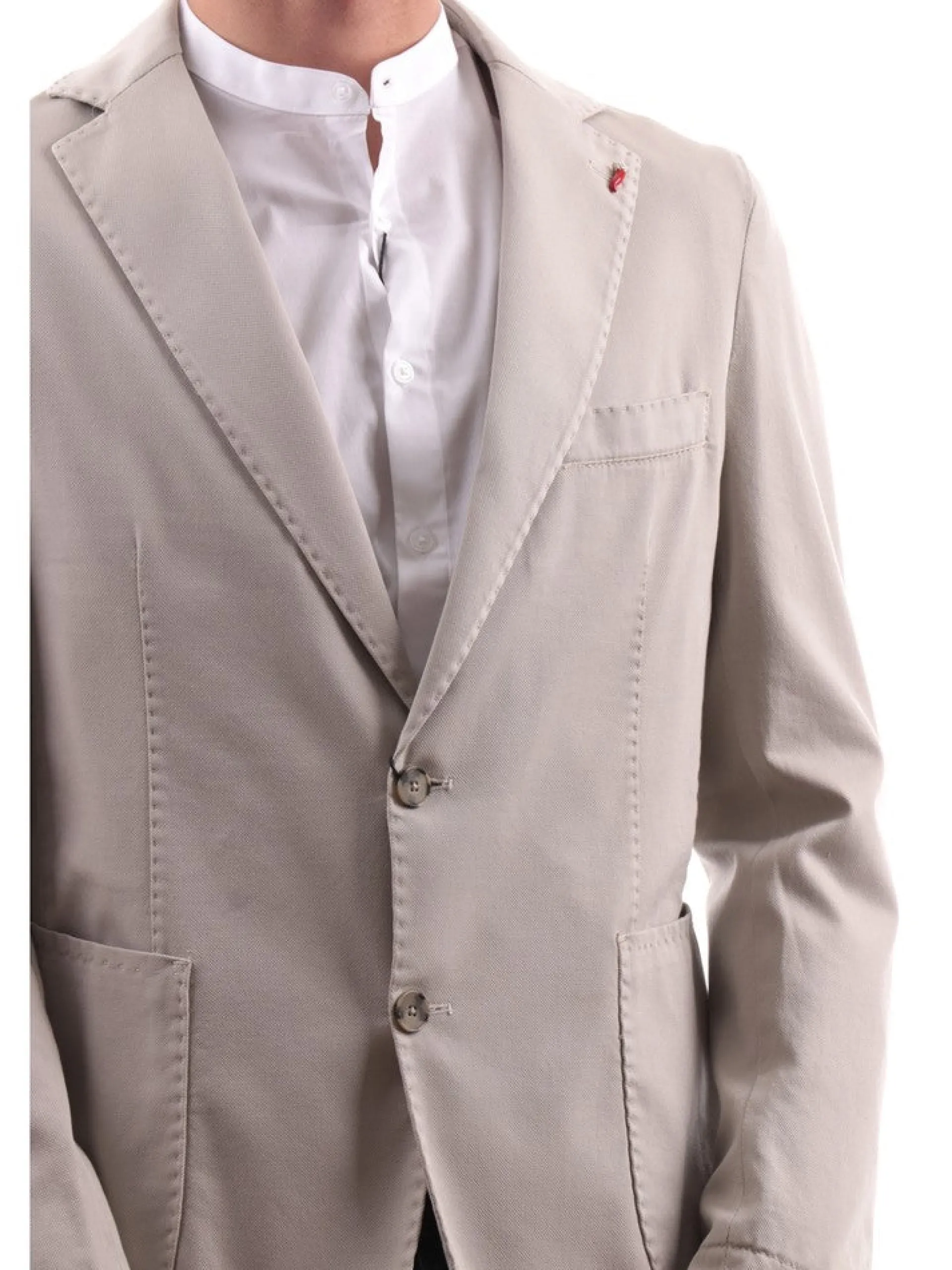 MULISH Giacche*Giacca beige da uomo Cotone JUVR7002