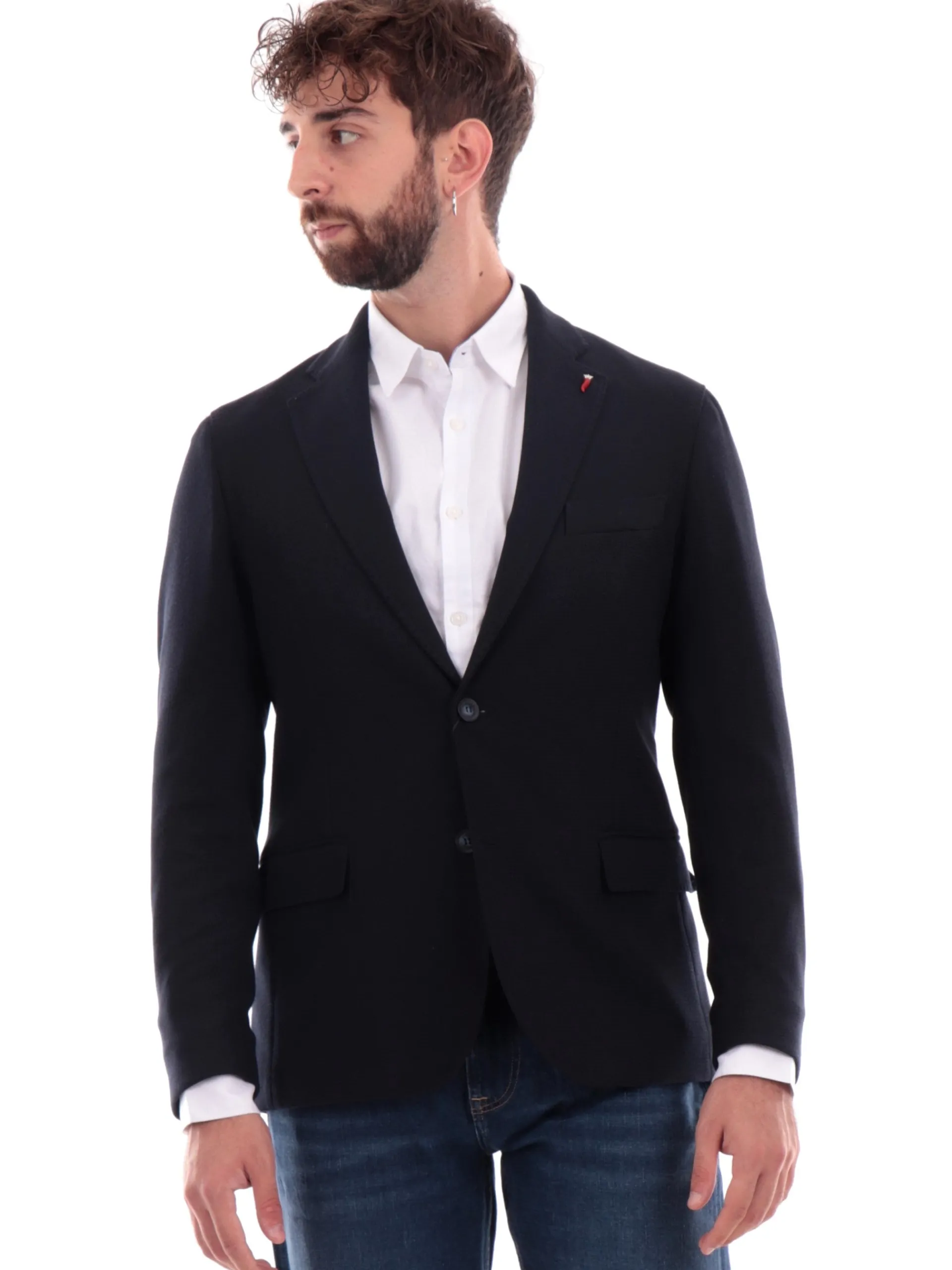 MULISH Giacche*Giacca blu da uomo jersey ADEGKS990
