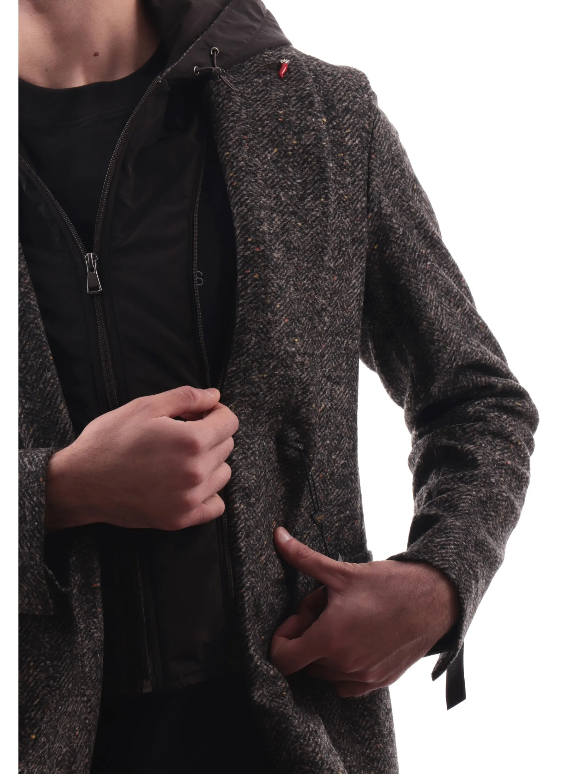 MULISH Giacche*Giacca marrone da uomo con gilet interno removibile MORFEUSGKS992
