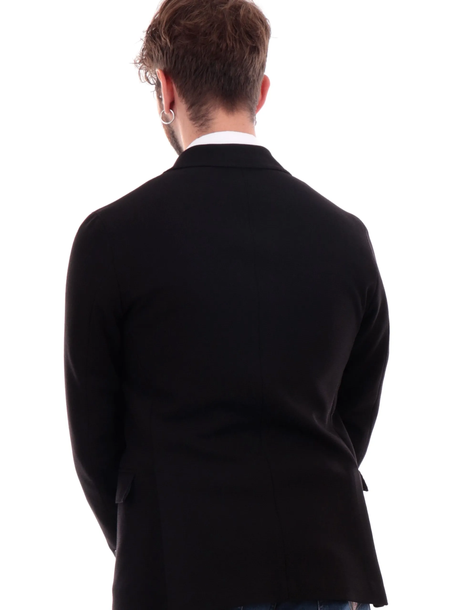 MULISH Giacche*Giacca nera da uomo jersey ADEGKS990