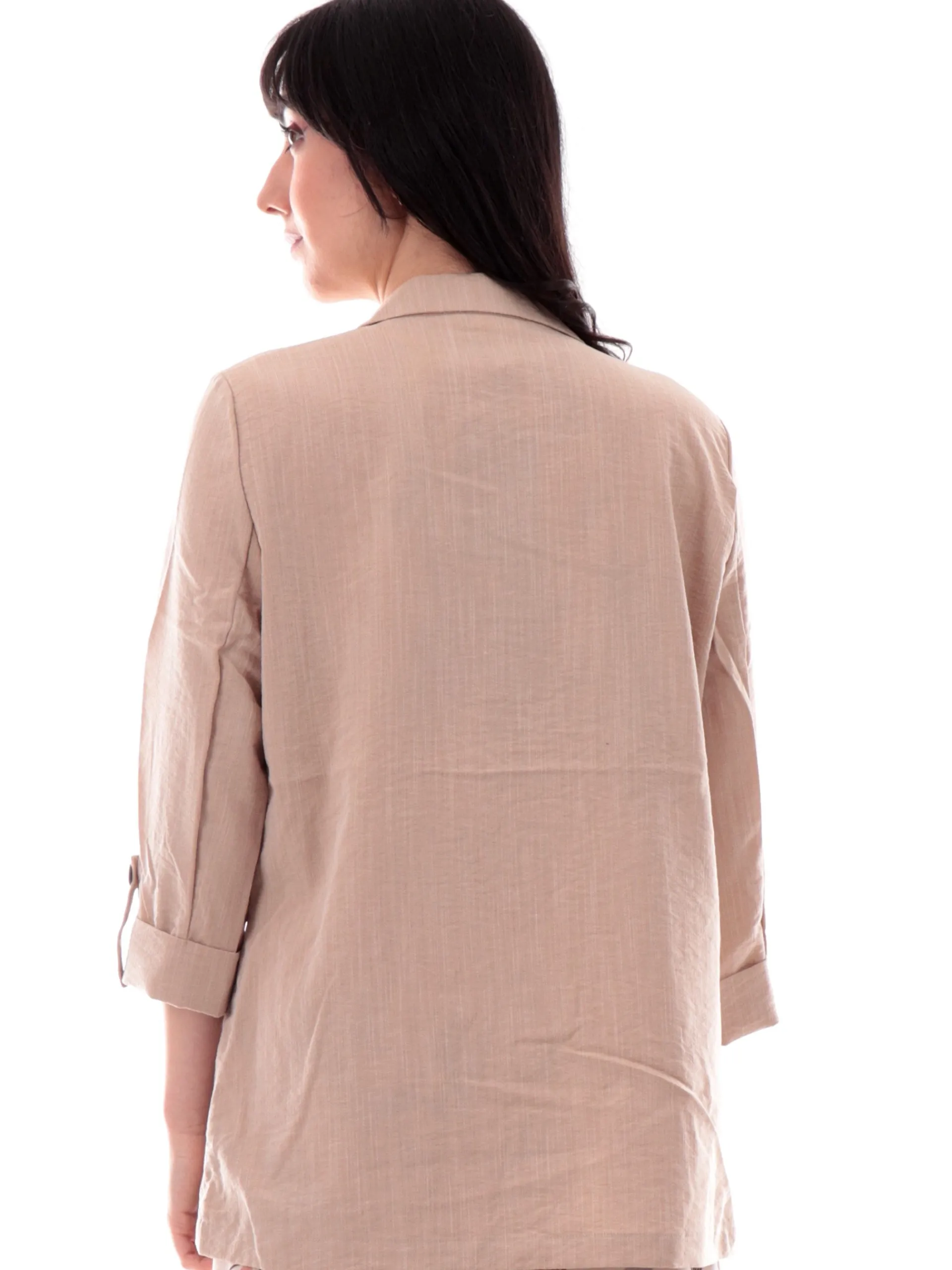 ONLY Giacche*Giacca marrone da donna aperta 15308084
