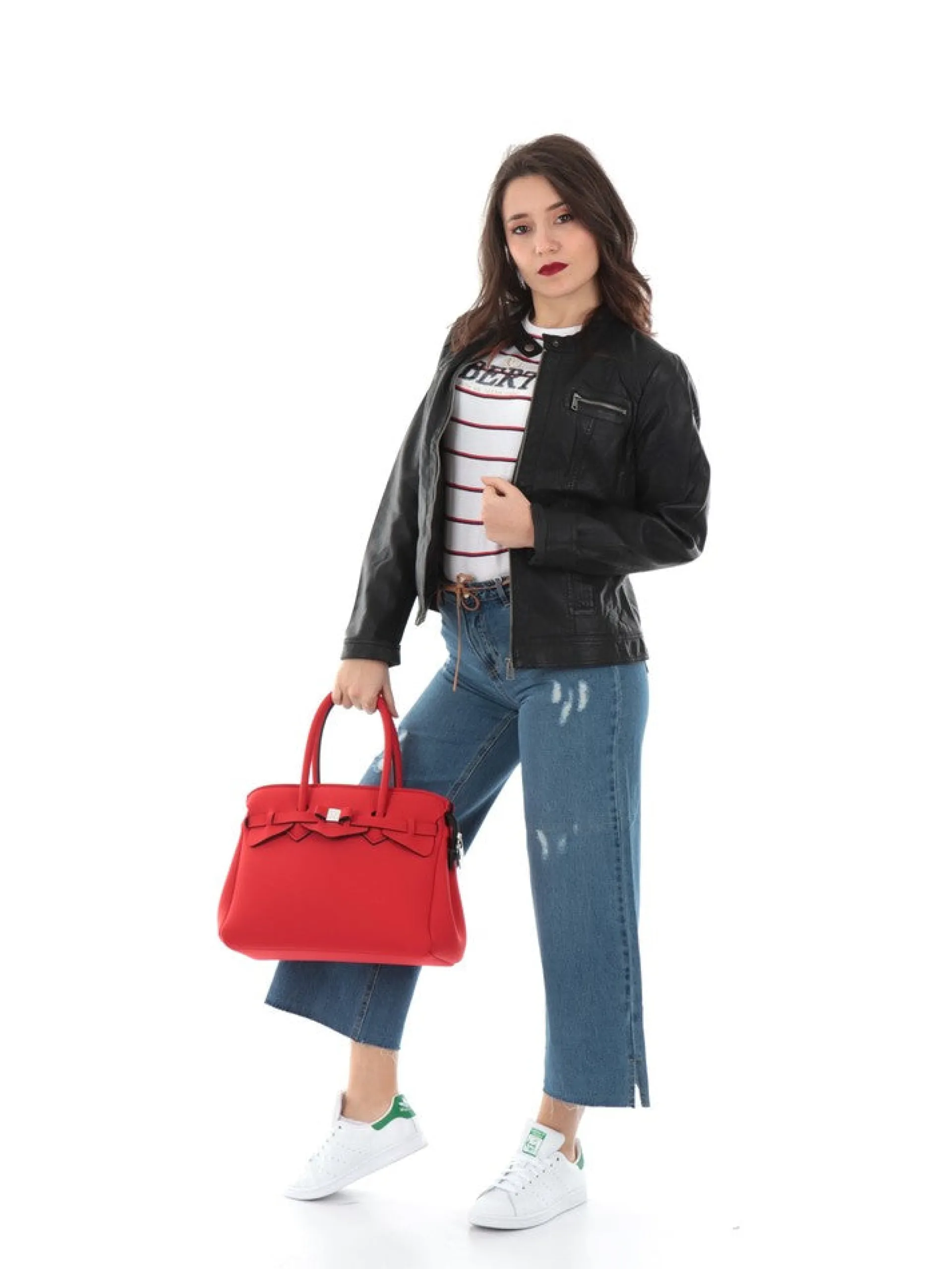 ONLY Giubbini*Giacca nera da donna Biker Bandit 15081400