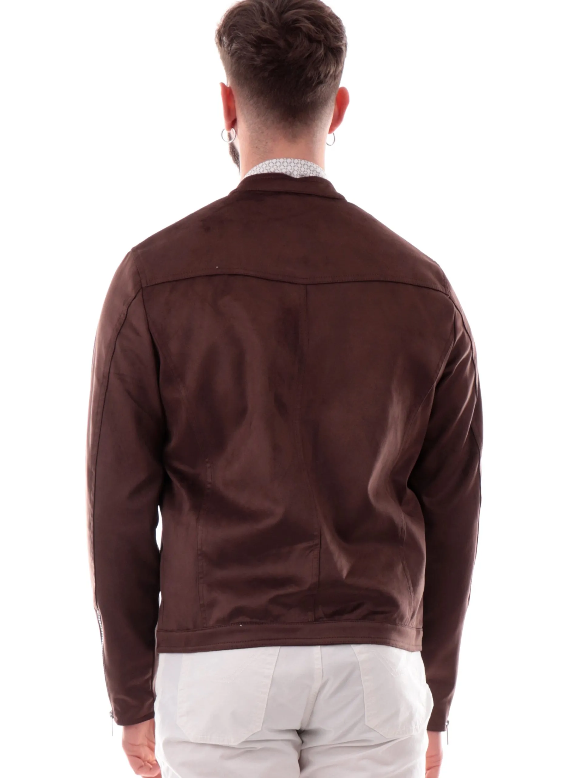 MARKUP Giubbini*Giacca pelle daino Mark Up marrone da uomo eco MK894030