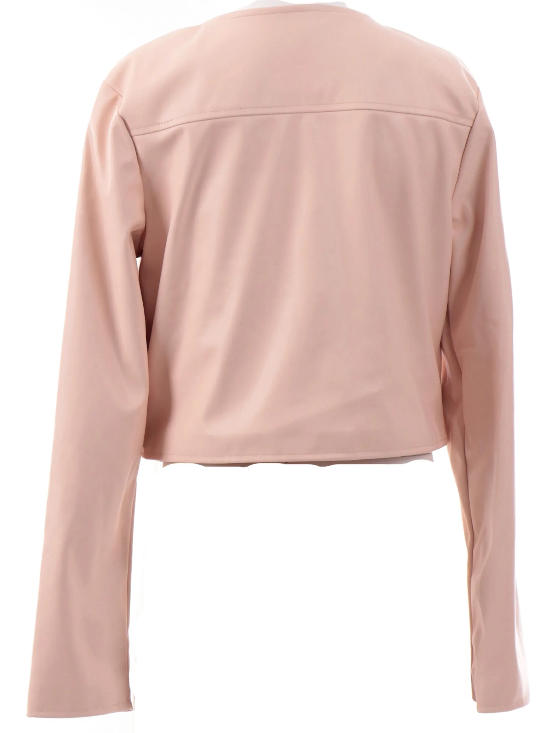 GUESS Capispalla*Giacca pelle rosa cipria da bambina Eco da cerimonia J5RL00WFV60