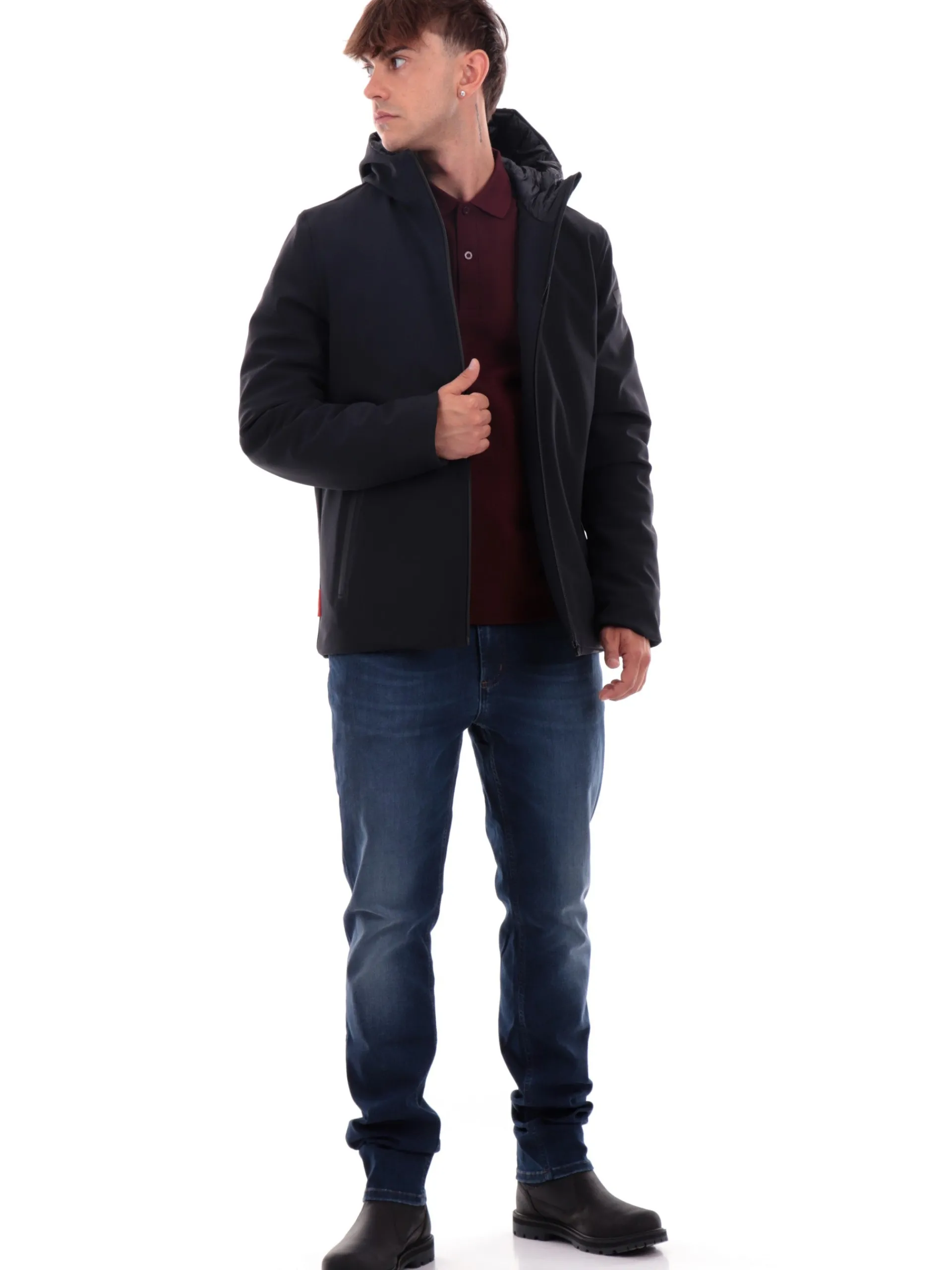 RRD Giubbotti*Giacca blu black da uomo Winter Storm W24001