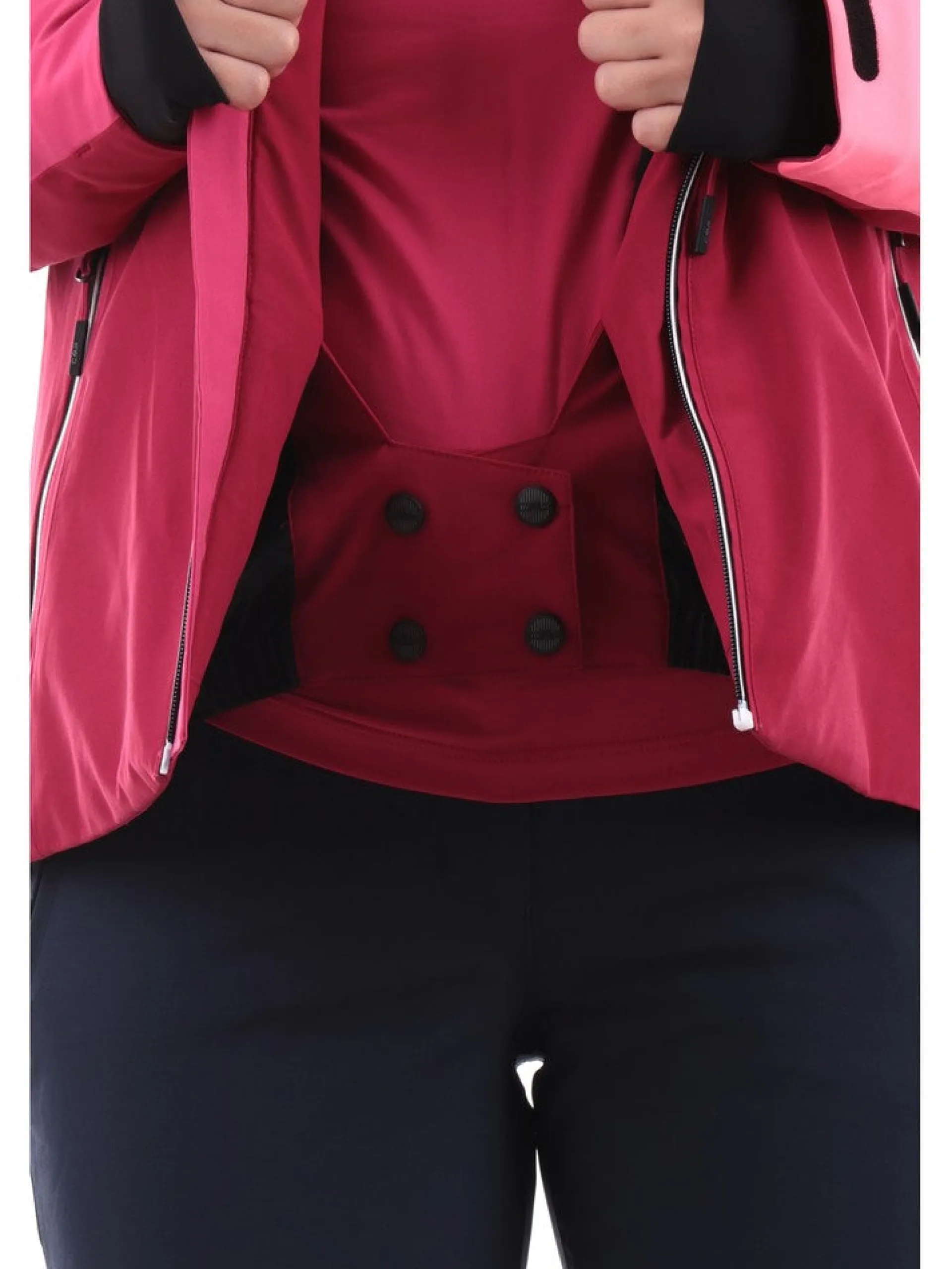 CMP Abbigliamento|Giubbini*Giacca sci fucsia da donna con inserto in pile interno 33W0656