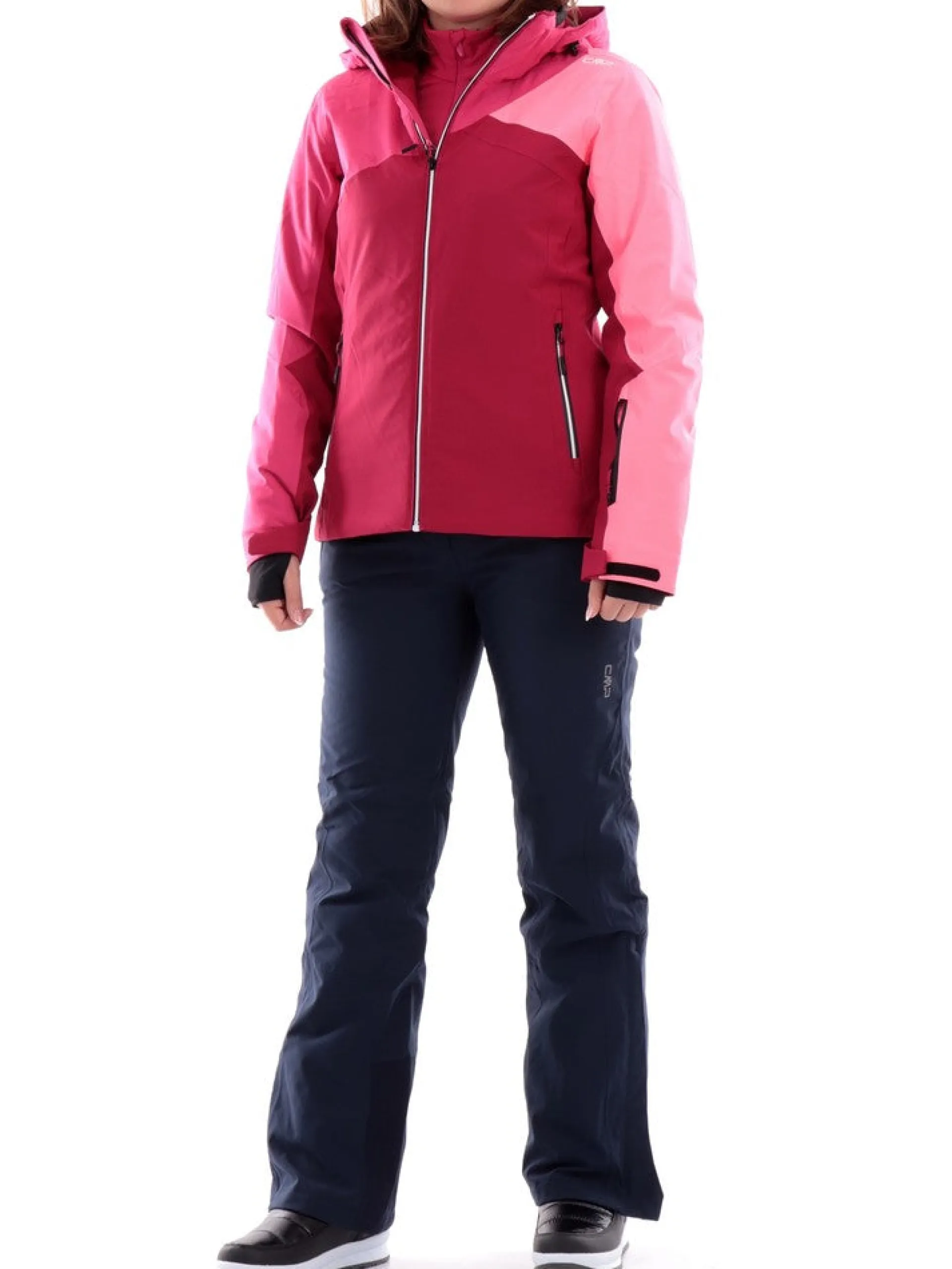 CMP Abbigliamento|Giubbini*Giacca sci fucsia da donna con inserto in pile interno 33W0656