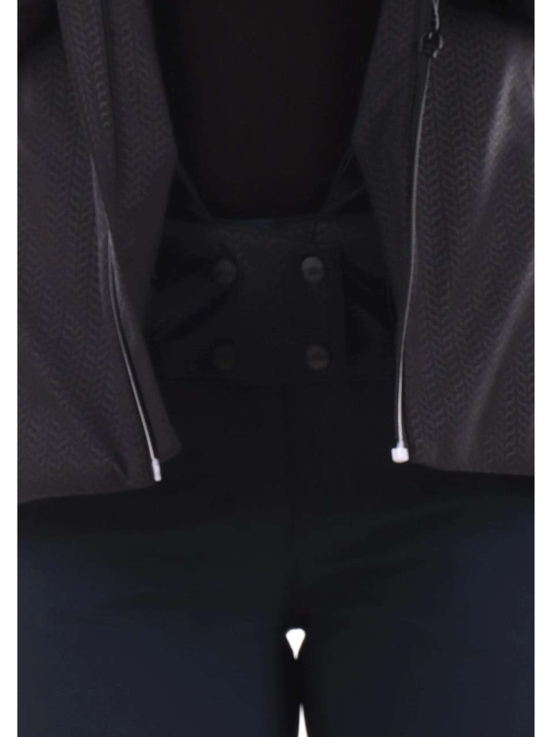 CMP Abbigliamento|Giubbini*Giacca sci nera da donna con ecopelliccia 33W0646F