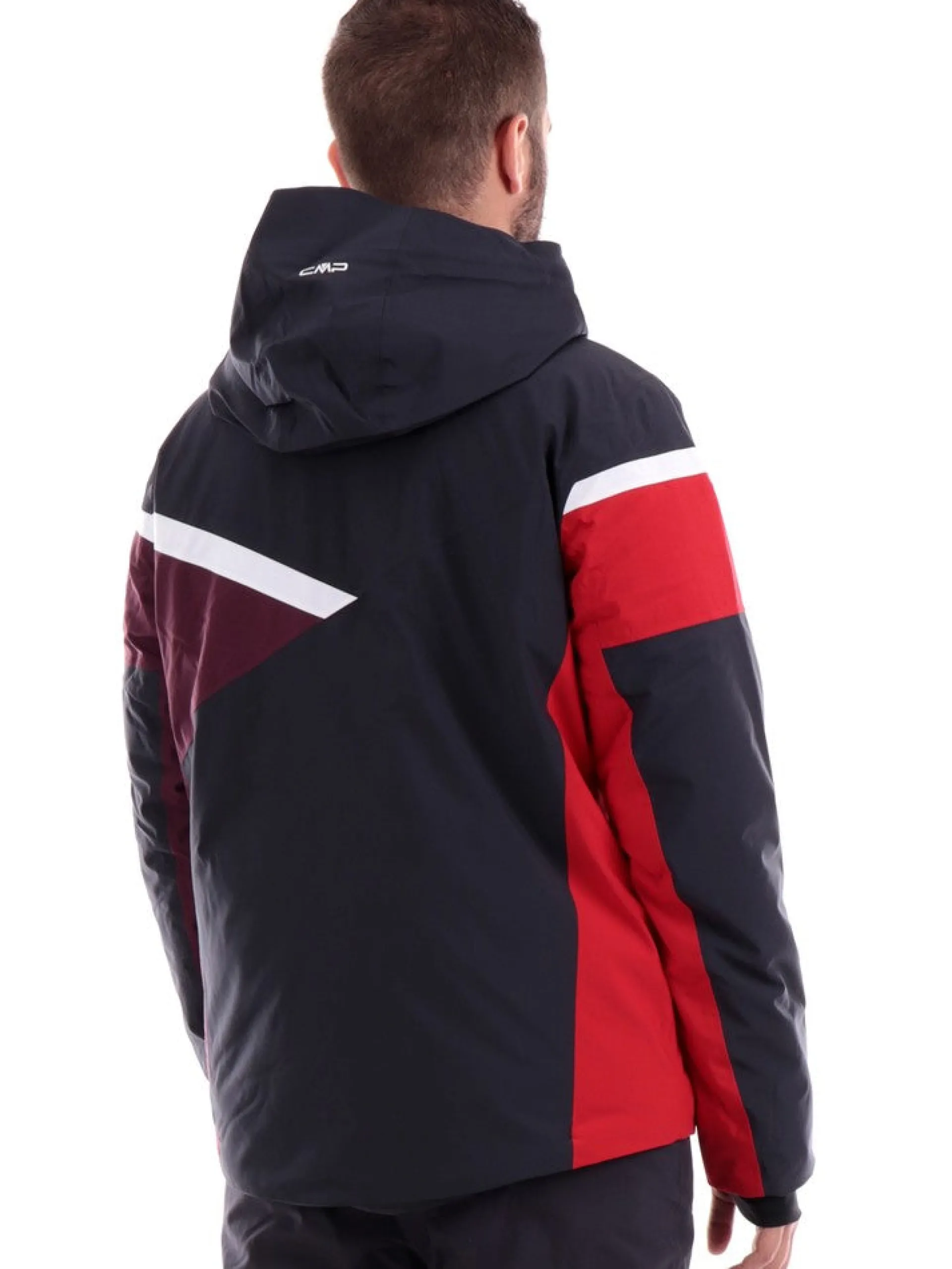 CMP Abbigliamento|Giubbini*Giacca sci nera e rossa da uomo 33W0827