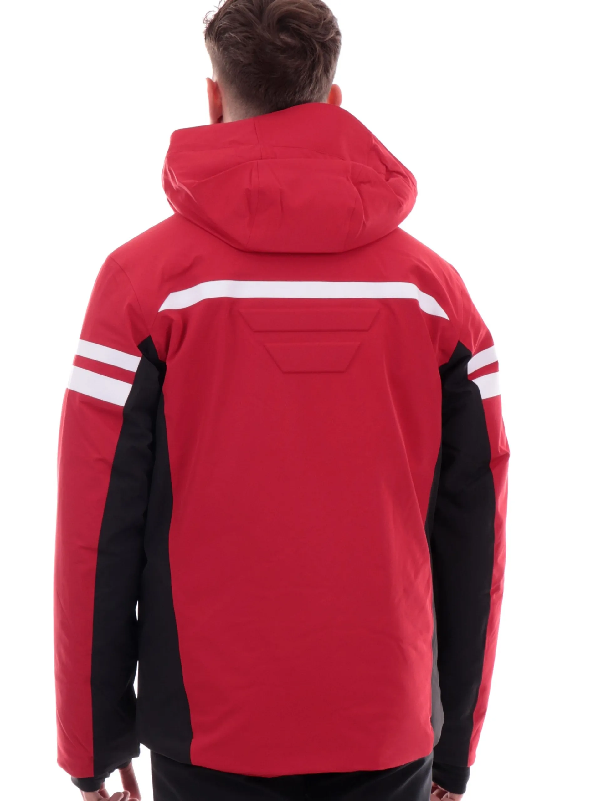CMP Abbigliamento|Giubbini*Giacca sci rossa e nera da uomo inserti bianchi 34W4747