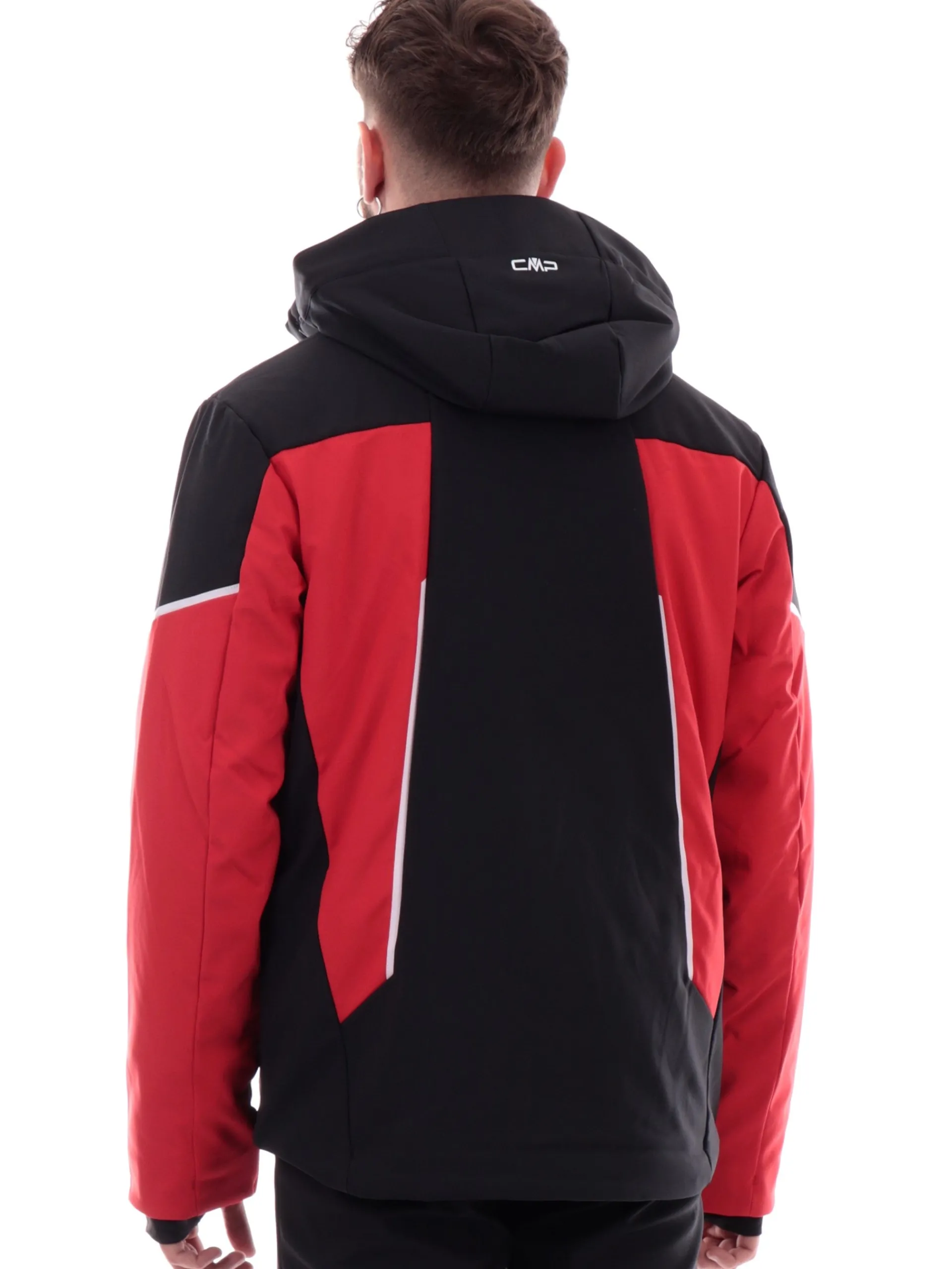 CMP Abbigliamento|Giubbini*Giacca sci rossa e nera da uomo termonastrata 33W0897