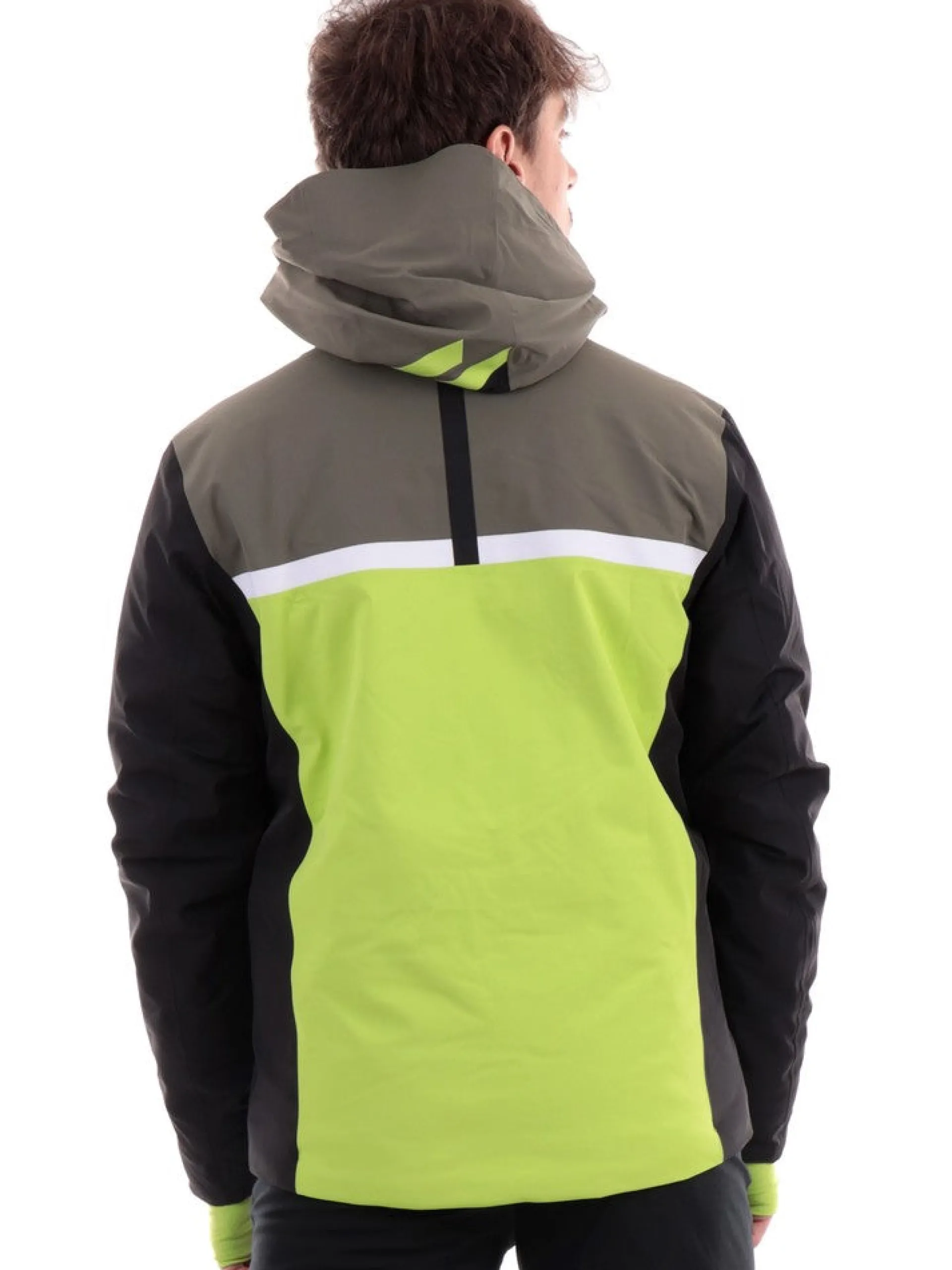 CMP Abbigliamento|Giubbini*Giacca sci verde, gialla e nera da uomo 33W0747