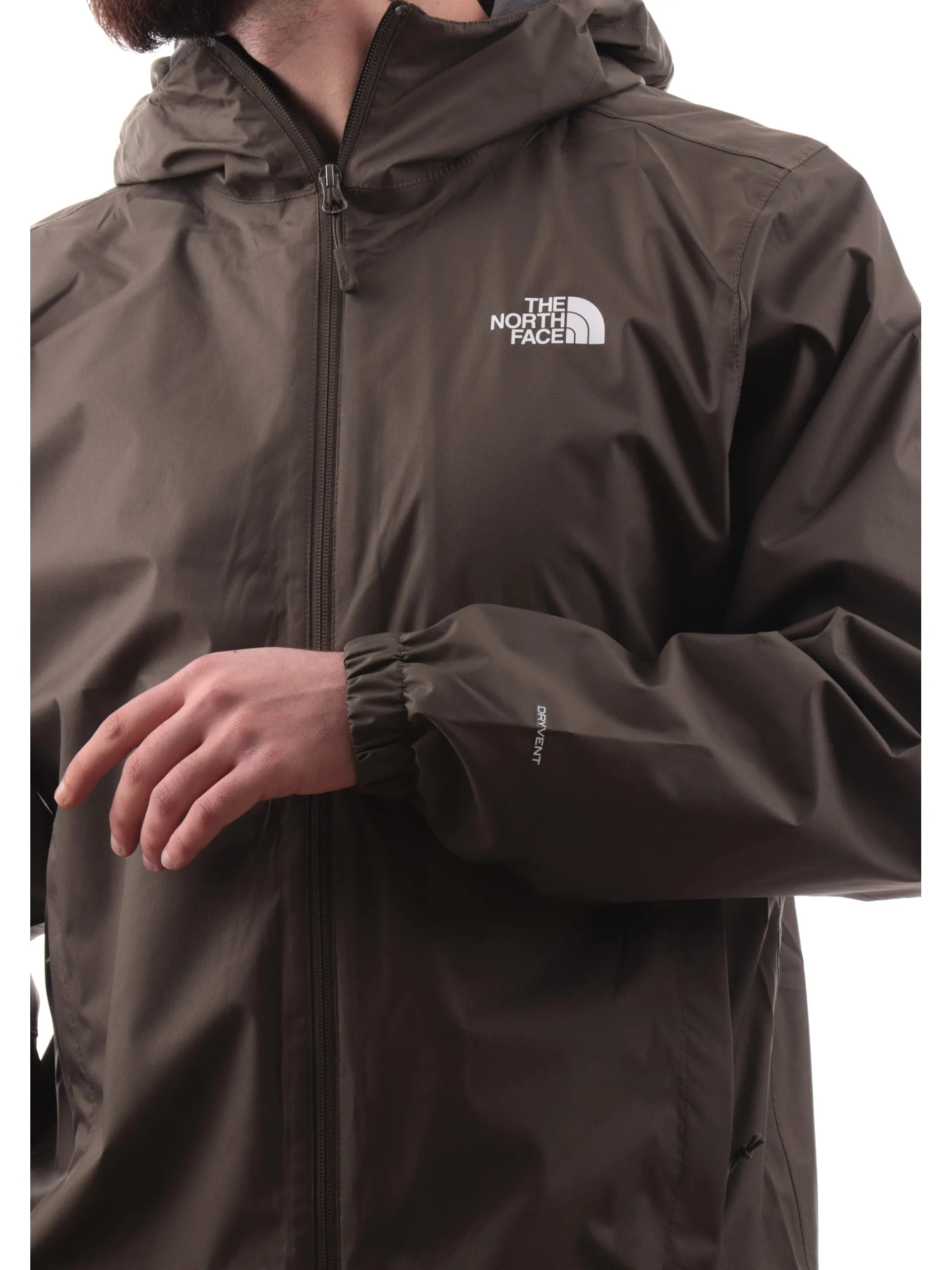 THE NORTH FACE Giubbini*Giacca tecnica Quest verde da uomo full zip con cappuccio NF00A8AZ