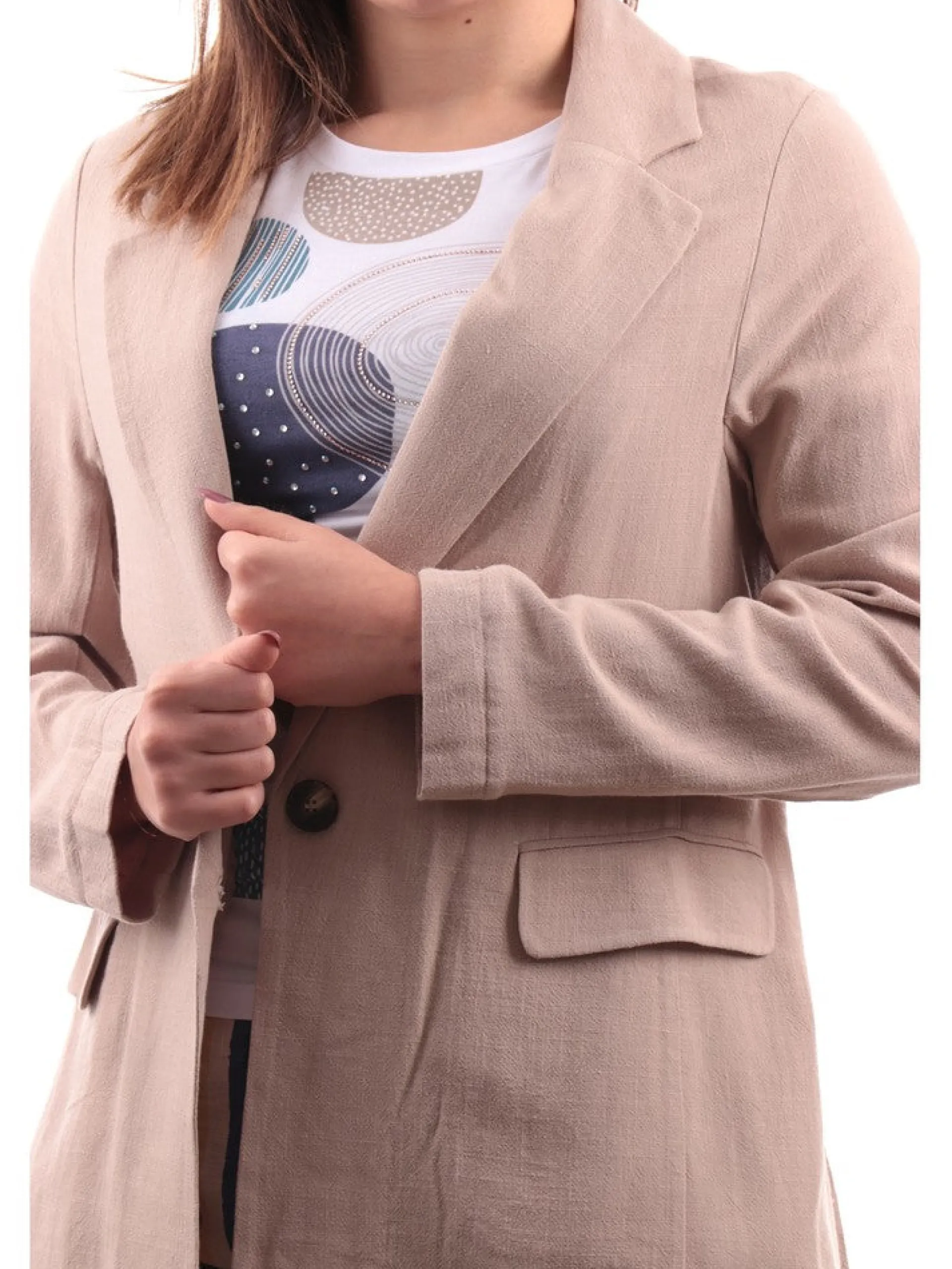 TIFFOSI Giacche*Giacca beige da donna lino Cult 10054956