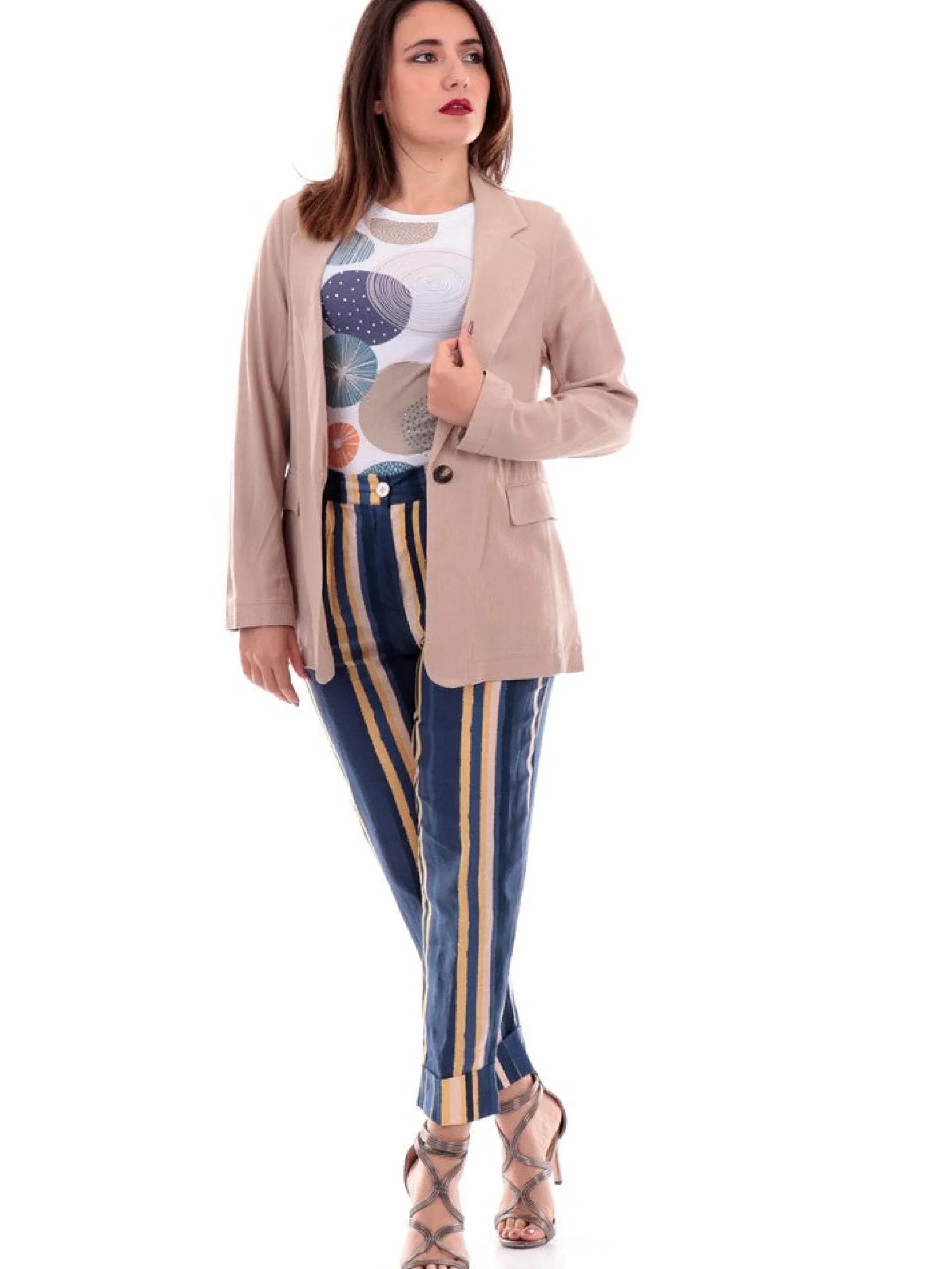 TIFFOSI Giacche*Giacca beige da donna lino Cult 10054956