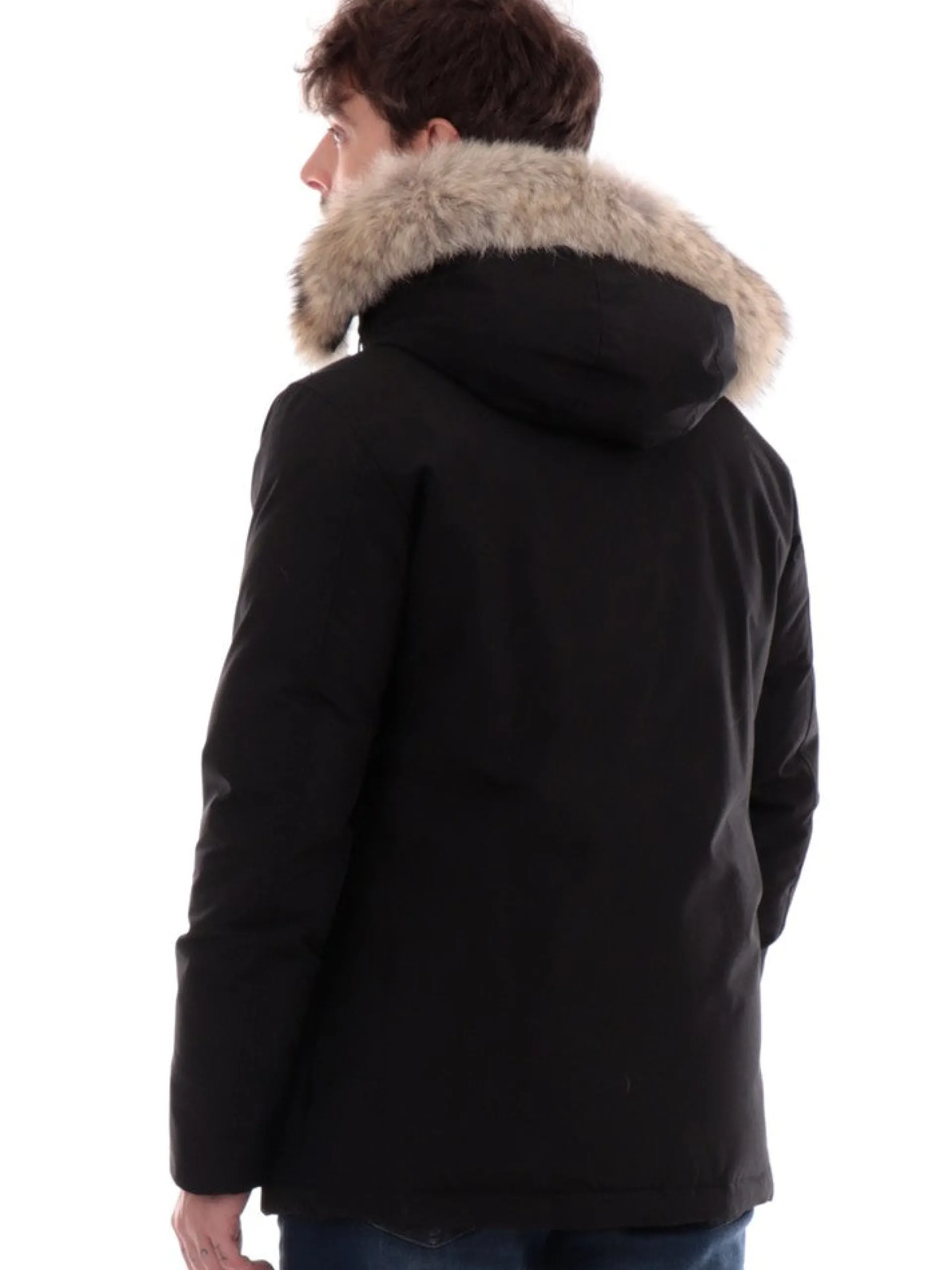 WOOLRICH Giubbotti*Giacca nera da uomo Arctic Detachable 0484MRUT0001