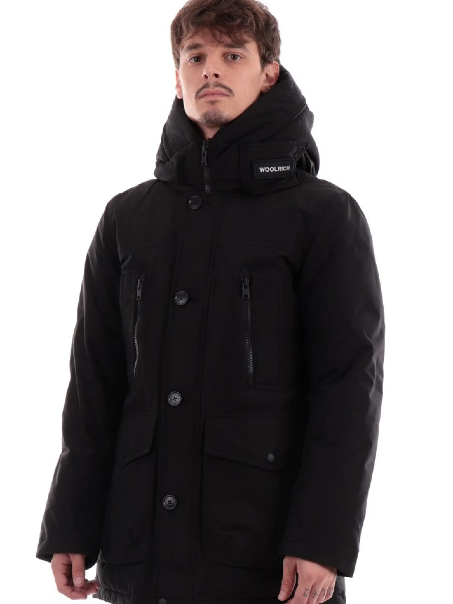 WOOLRICH Giubbotti*Giacca nera da uomo Ramar Arctic Parka 0866MRUT0001