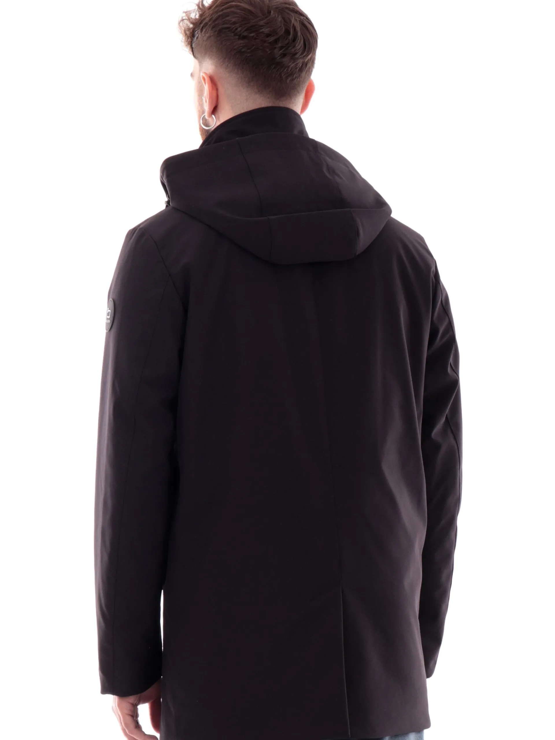 WOOLRICH Giubbotti*Giacca nera da uomo Barrow Mac Softshell 0792MRUT3496M
