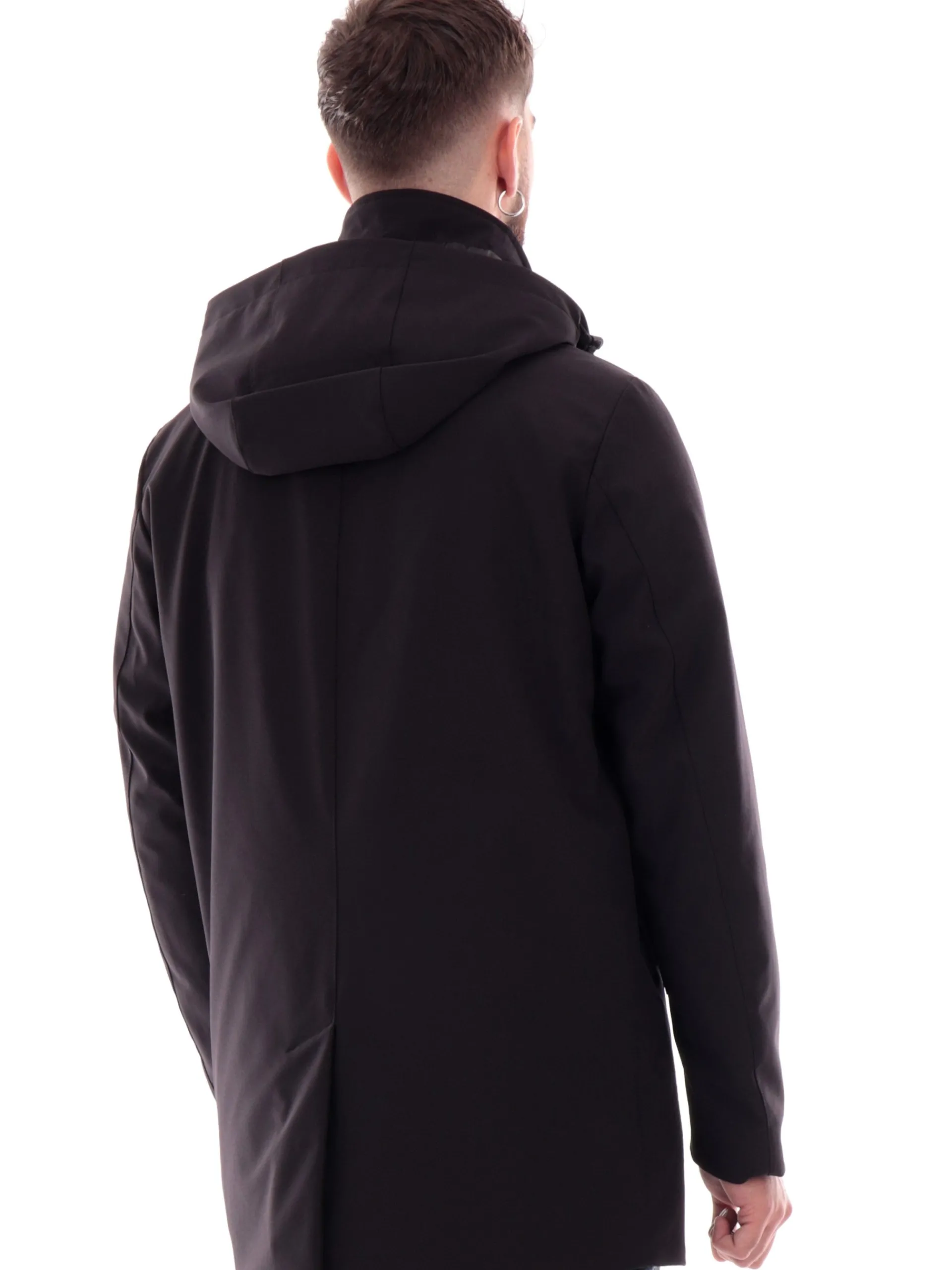 WOOLRICH Giubbotti*Giacca nera da uomo Barrow Mac Softshell 0792MRUT3496M