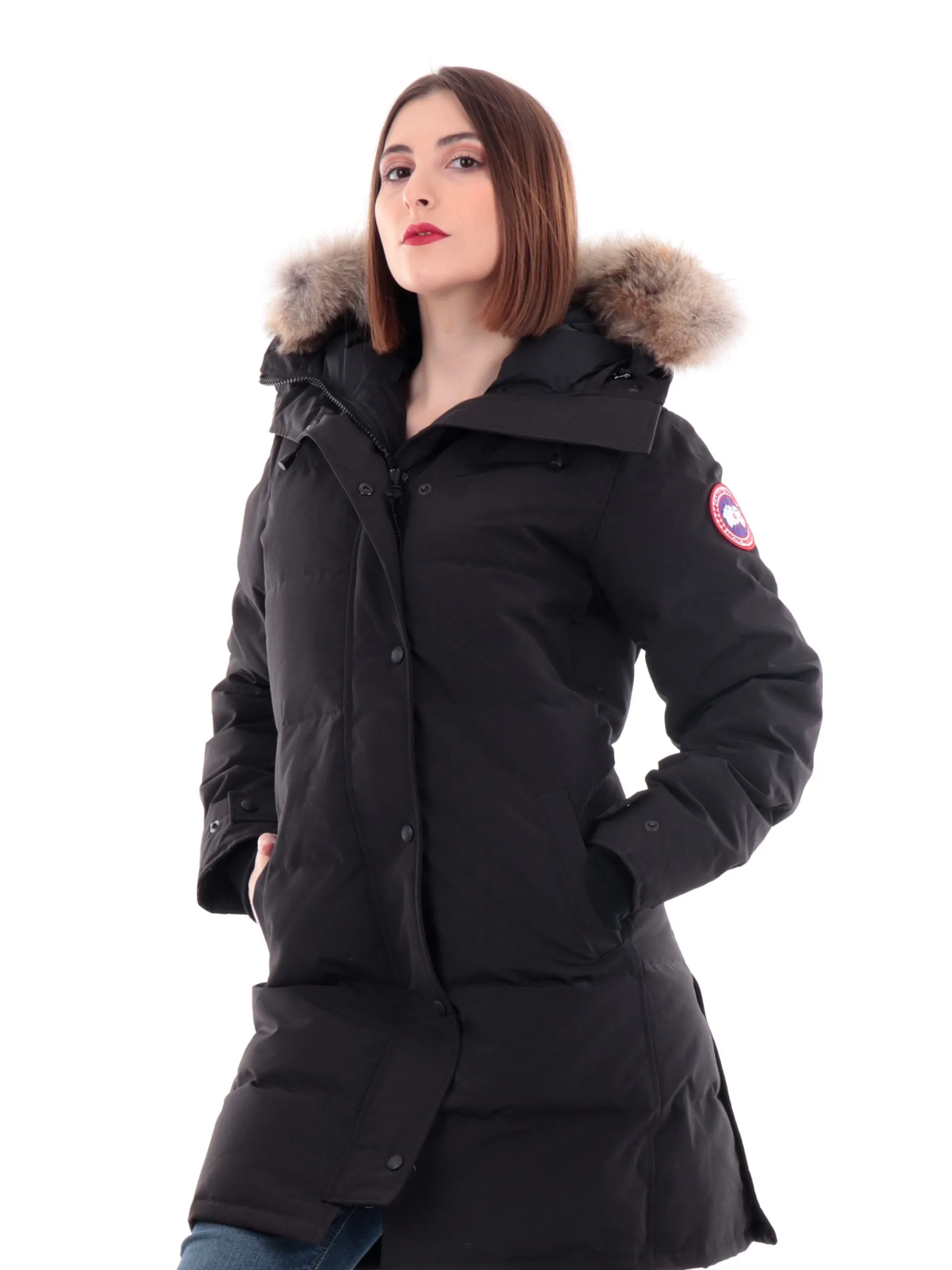 CANADA GOOSE Giubbotti*Giaccone da donna nero Shelburne Parka 3802L