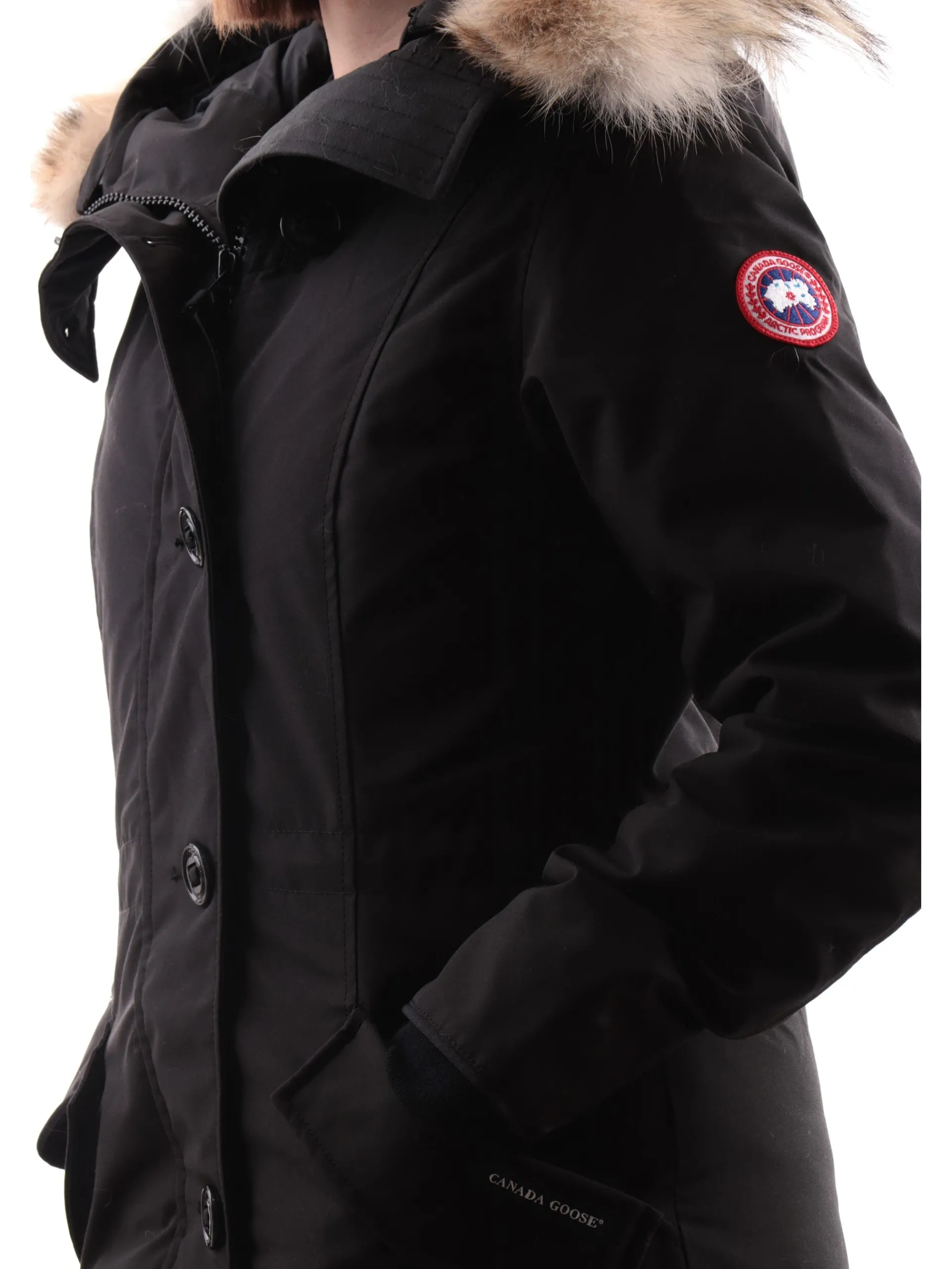CANADA GOOSE Giubbotti*Giaccone nero da donna Rossclair Parka 2580L