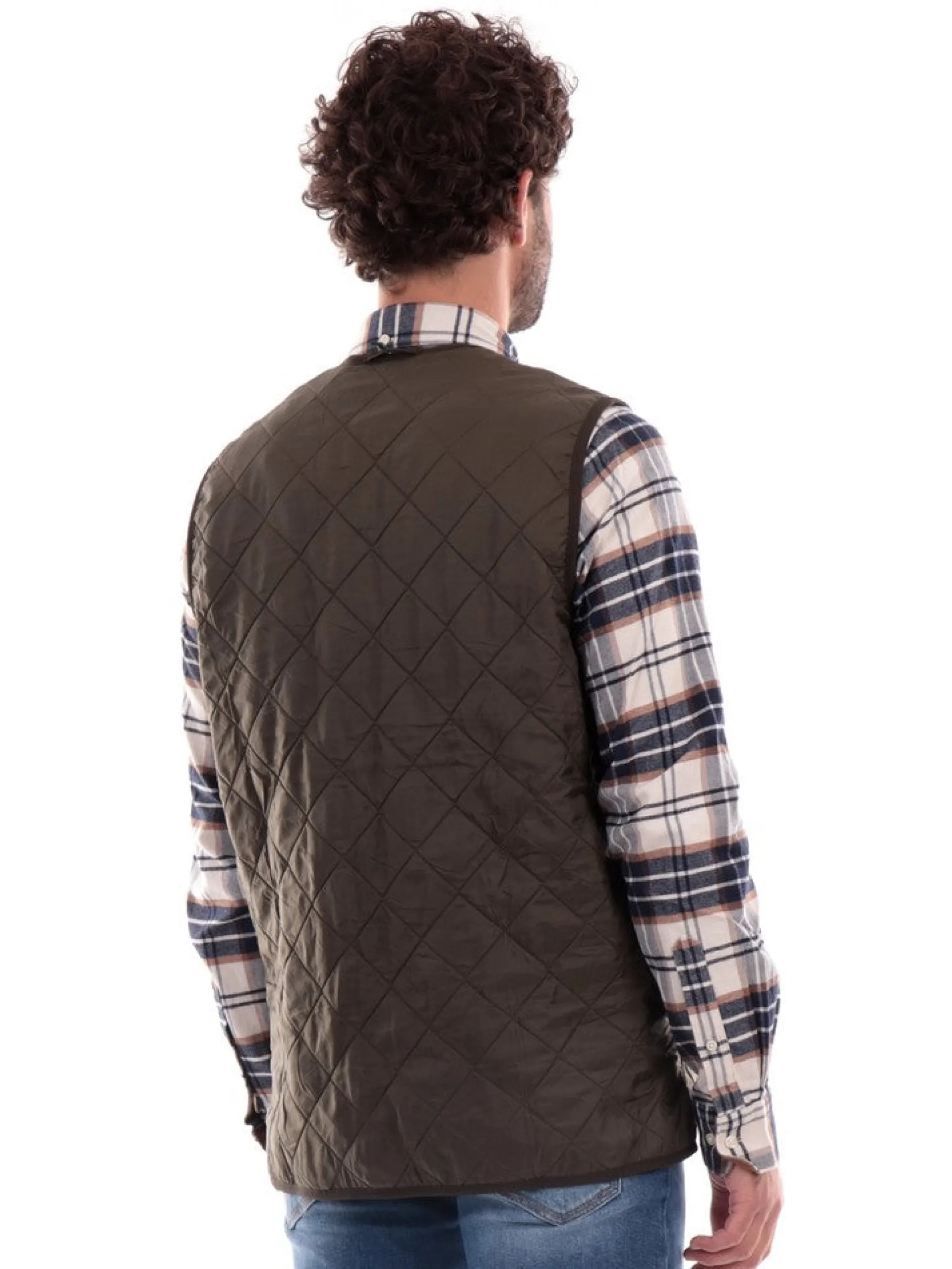 BARBOUR Gilet*Gilet verde da uomo Polarquilt Waistcoat MLI0002