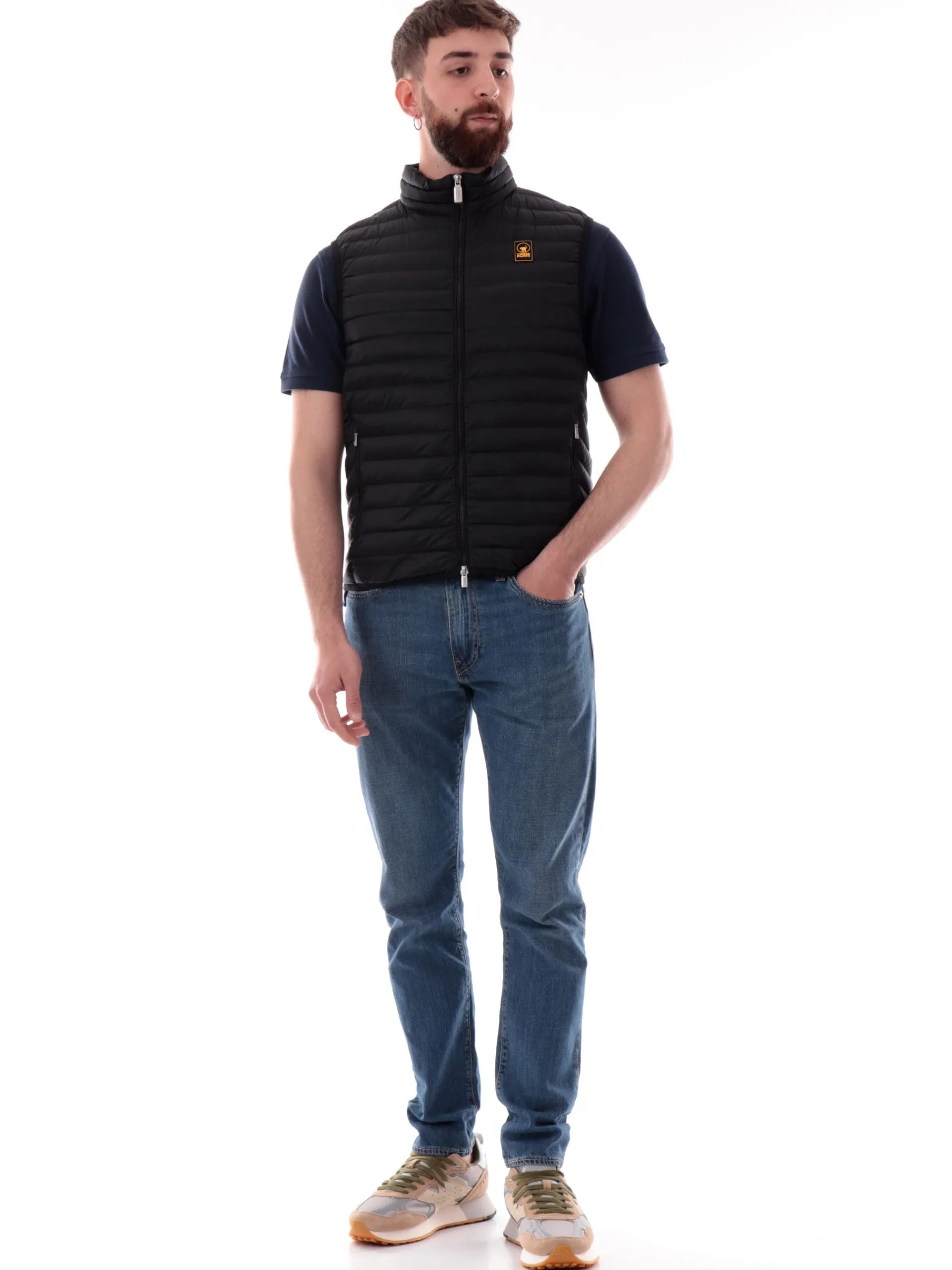 CIESSE Gilet*Gilet nero da uomo realizzato in morbida piuma 100 grammi MV20128N02102 06