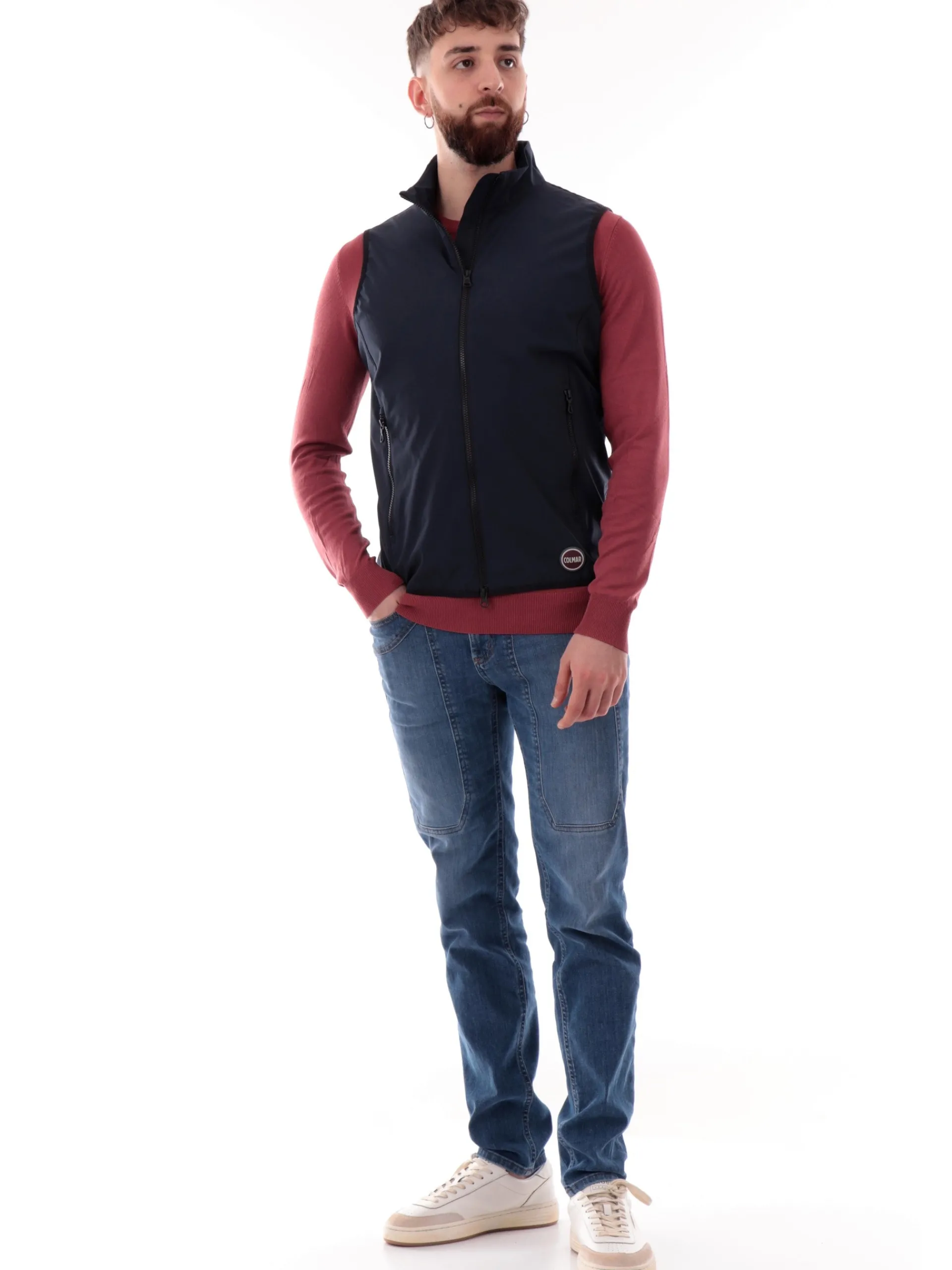 COLMAR Gilet*Gilet blu da uomo 1809R6WV