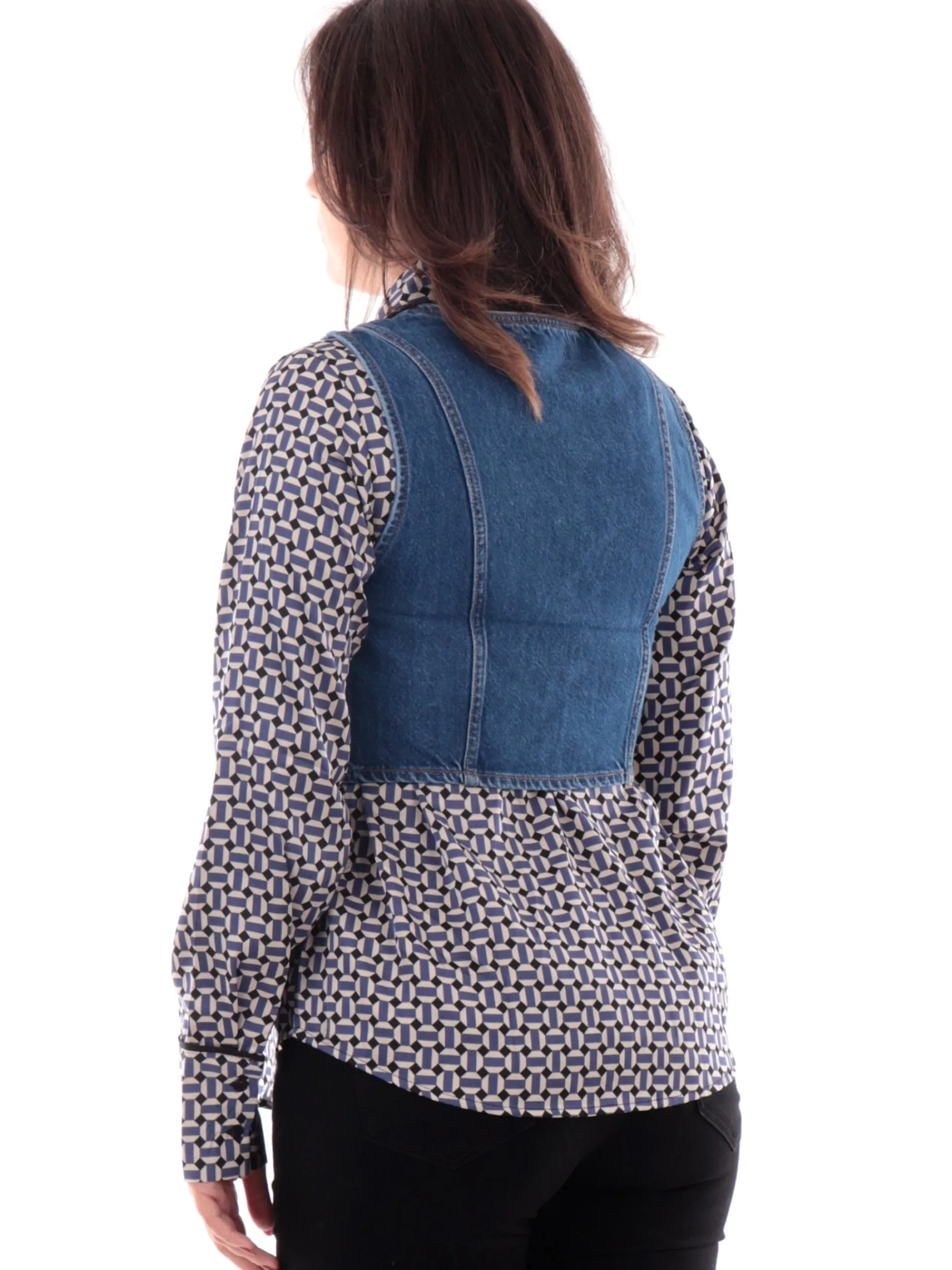 TIFFOSI Gilet*Gilet crop jeans da donna con strass Amber 2 10056739