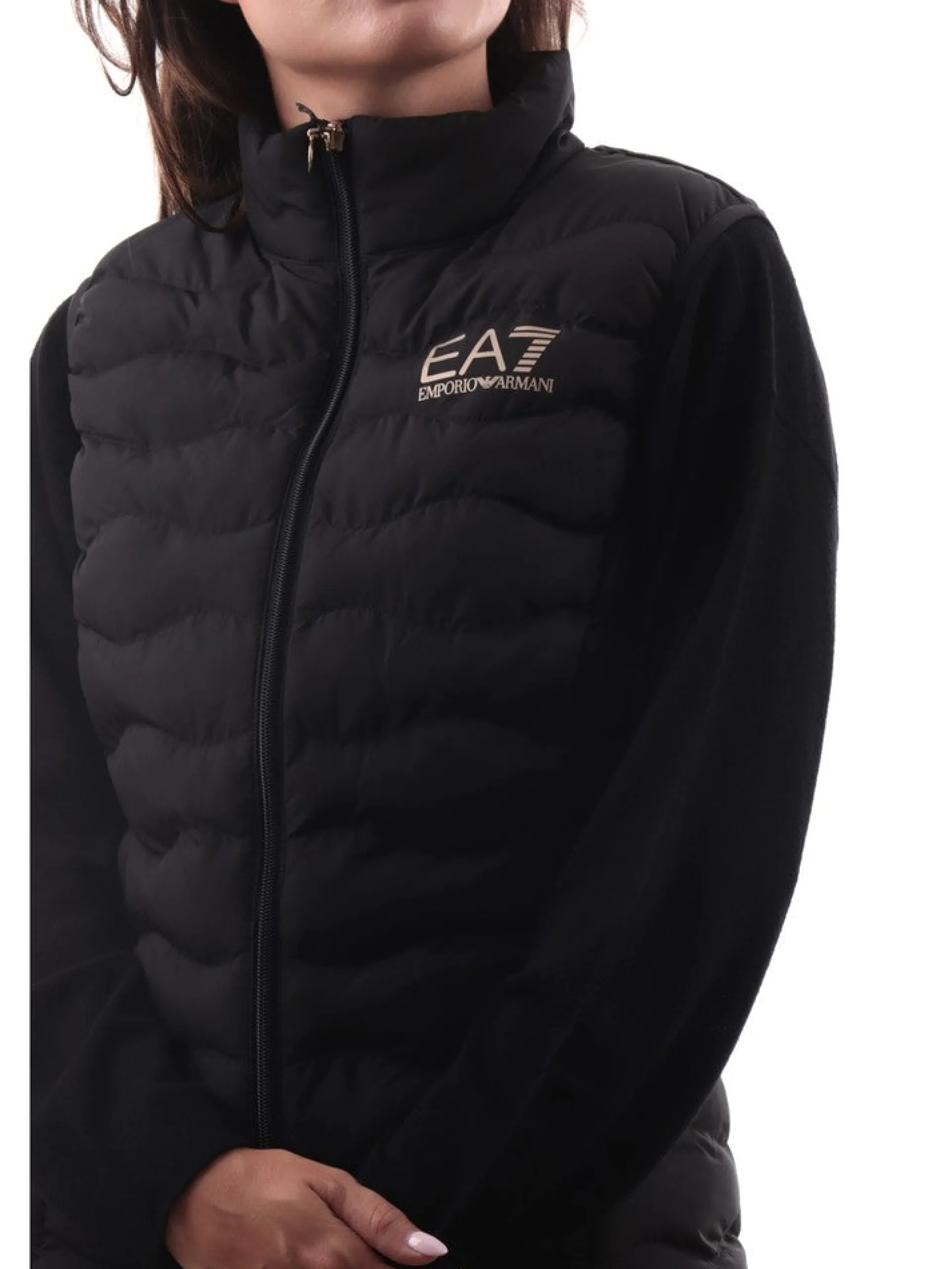 EMPORIO ARMANI 7 Gilet*Gilet Emporio Armani EA7 nero da donna 8NTQ08TNF8Z
