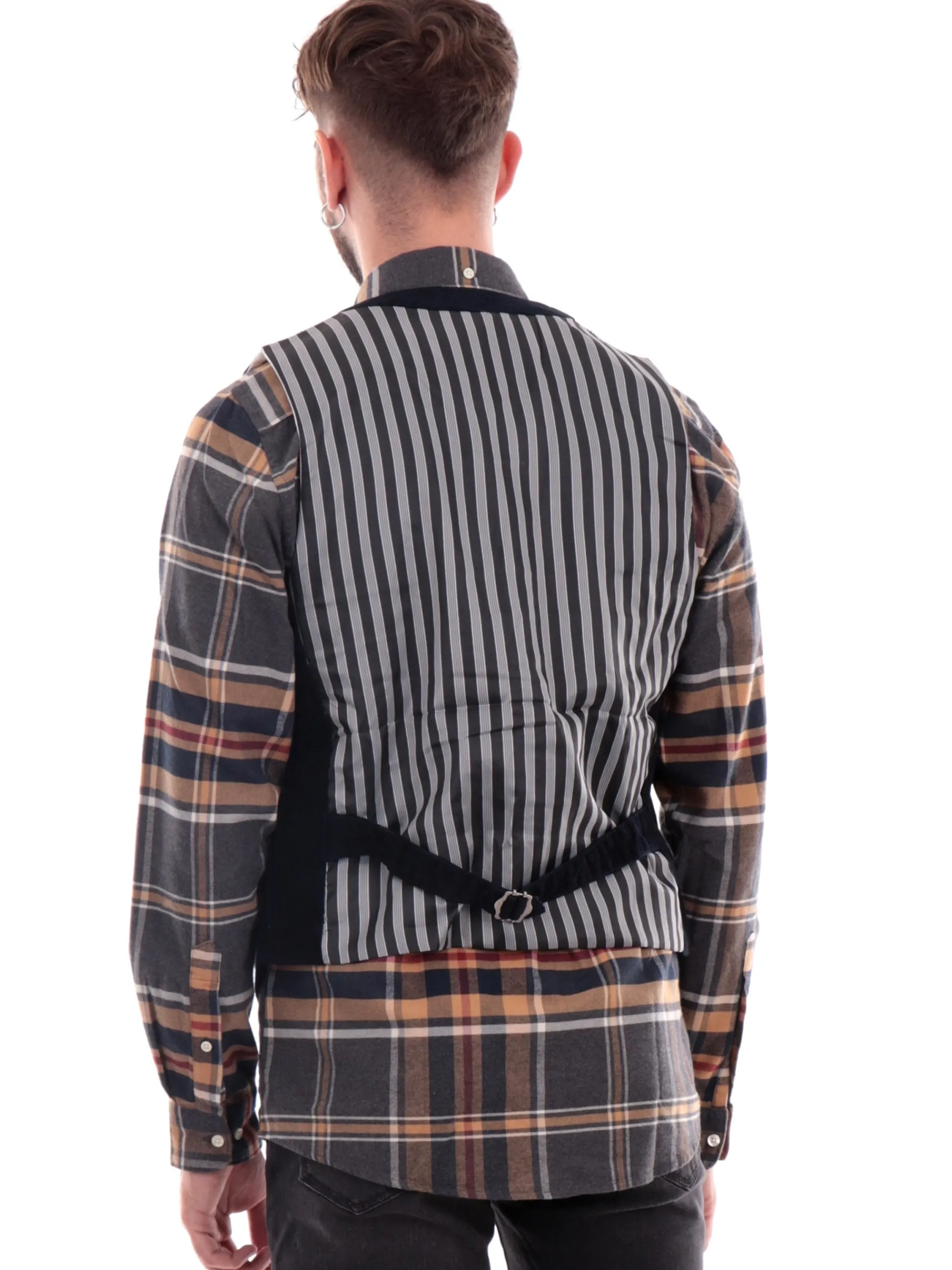 GIANNI LUPO Gilet*Gilet blu navy da uomo elegante GL5159BD