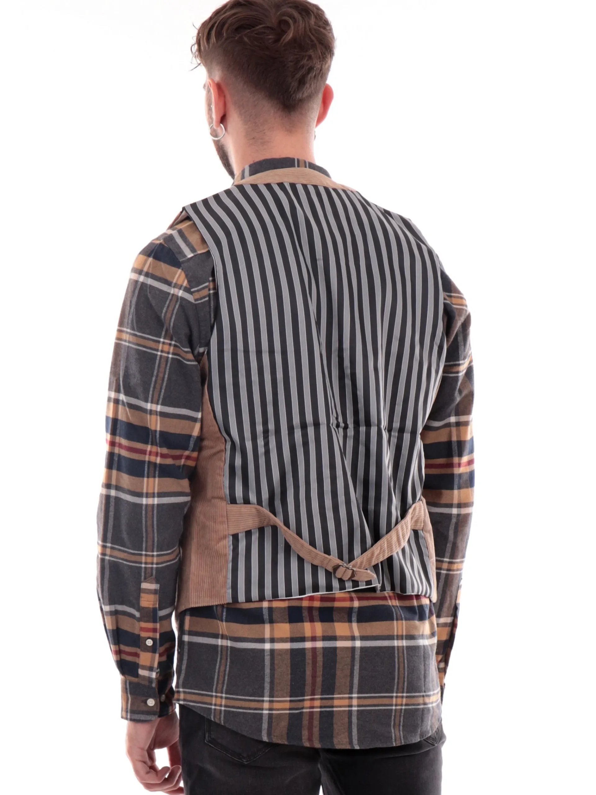 GIANNI LUPO Gilet*Gilet marrone da uomo elegante GL5159BD