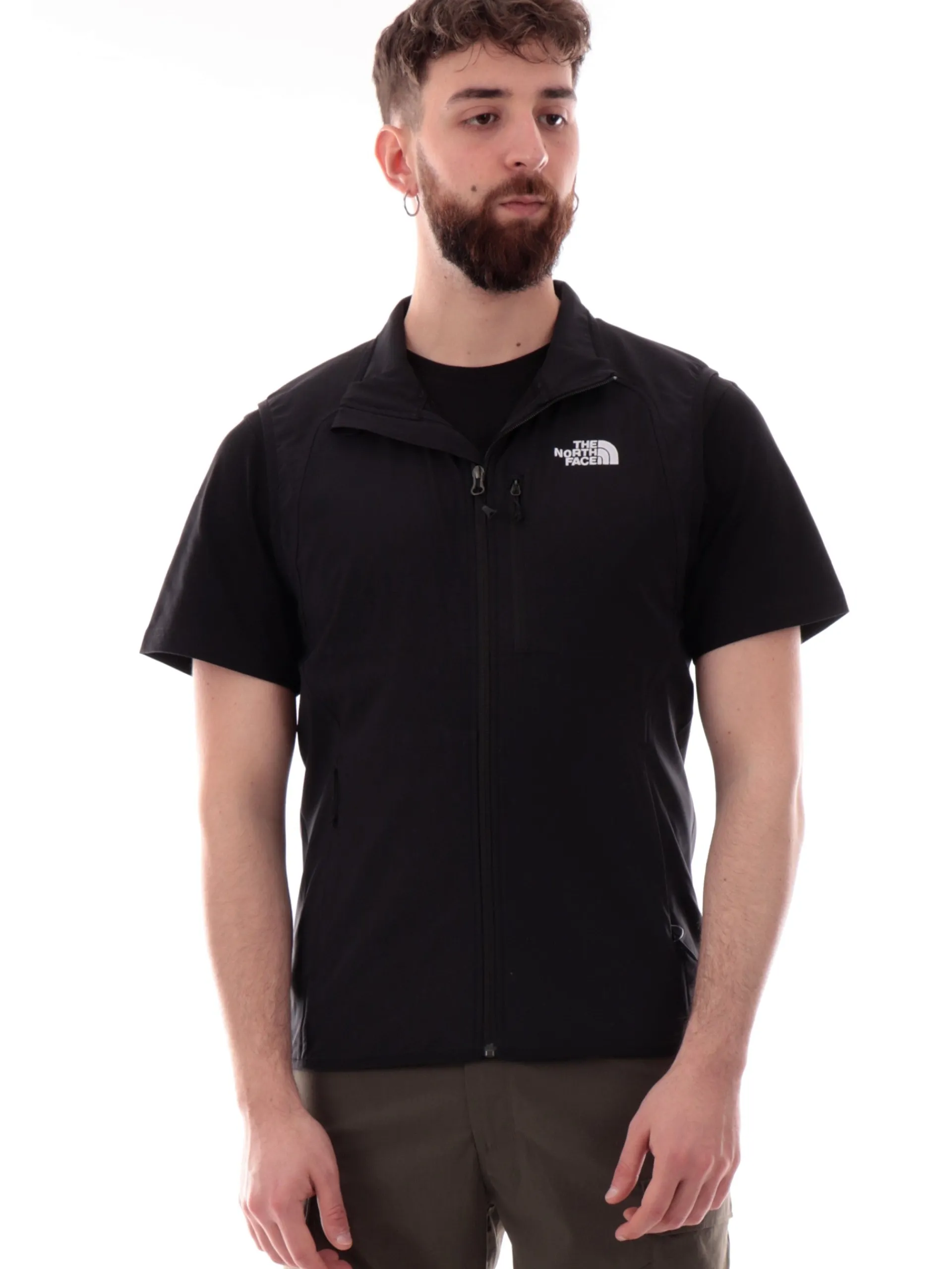 THE NORTH FACE Gilet*Gilet Nimble Vest nero da uomo tessuto tecnico NF0A8CD7