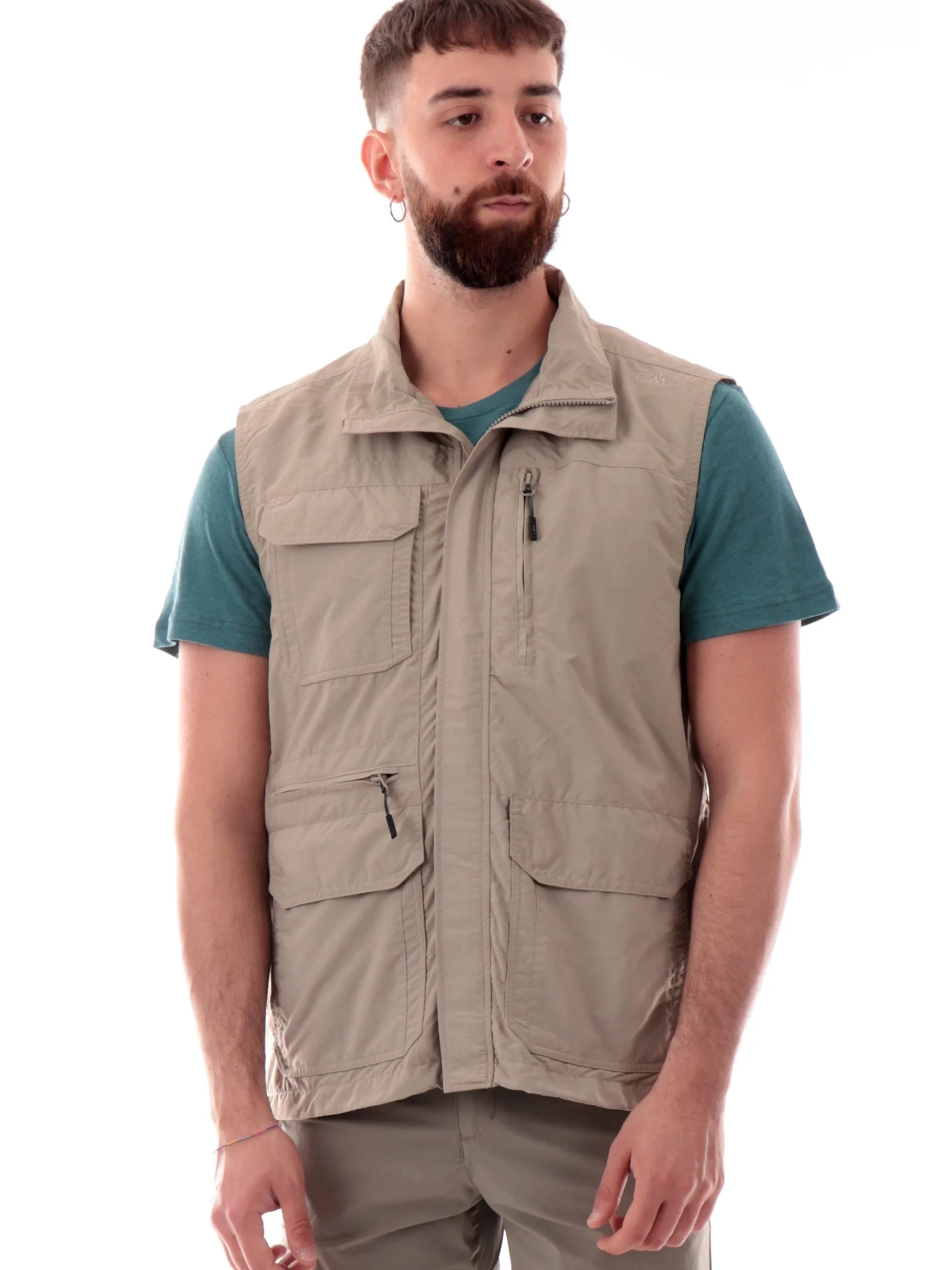 CMP Gilet*Gilet trekking beige da uomo 30T6657