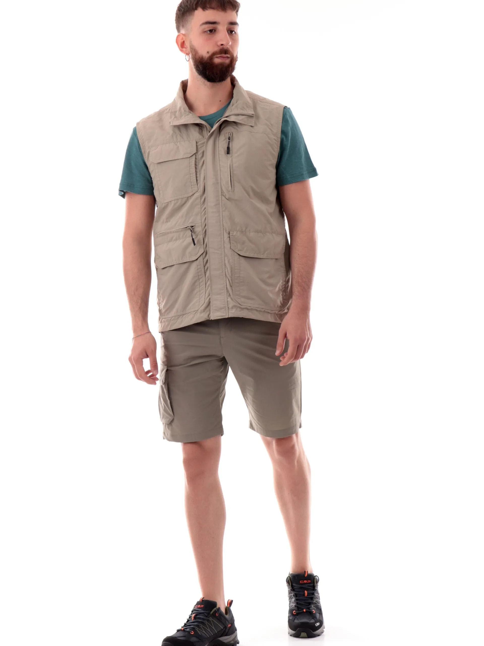 CMP Gilet*Gilet trekking beige da uomo 30T6657