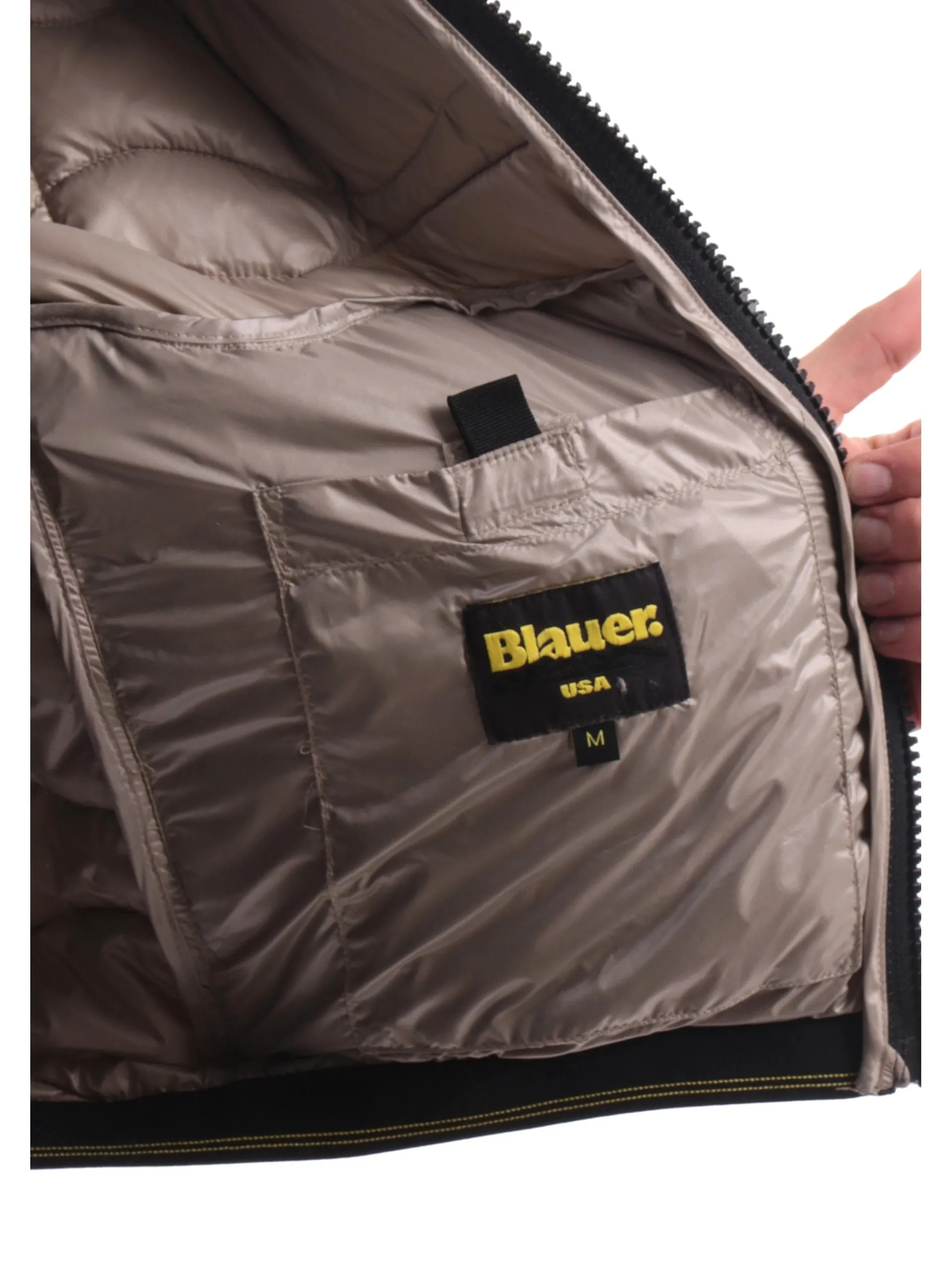 BLAUER Giubbini*Giubbino beige da uomo inserti in tessuto tecnico C08034006355