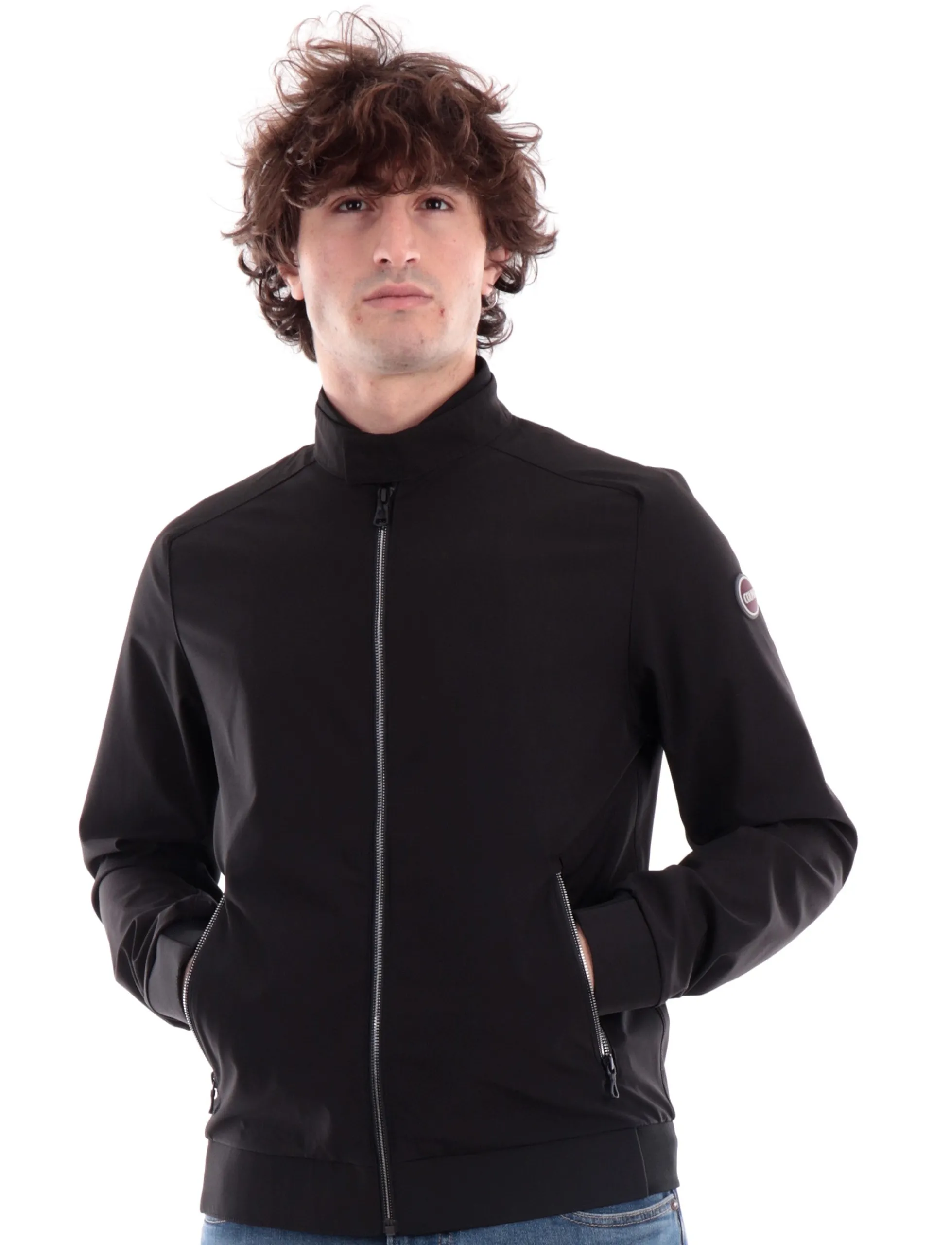 COLMAR Giubbini*Giubbino nero da uomo con scaldacollo tessuto tecnico 1863R6WV