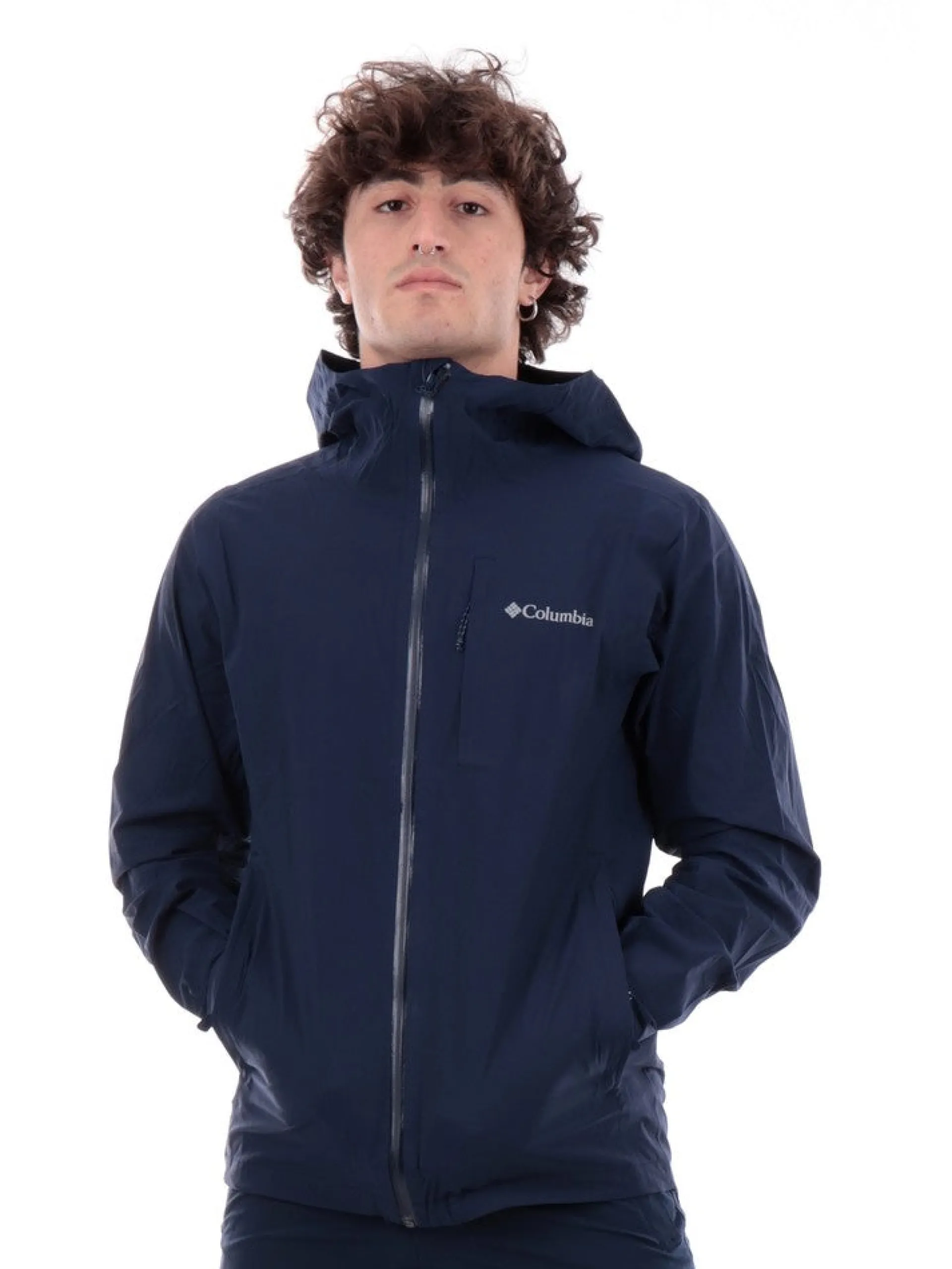 COLUMBIA Giubbini|Giubbini*Giubbino Omni Tech Blu Uomo EO1341