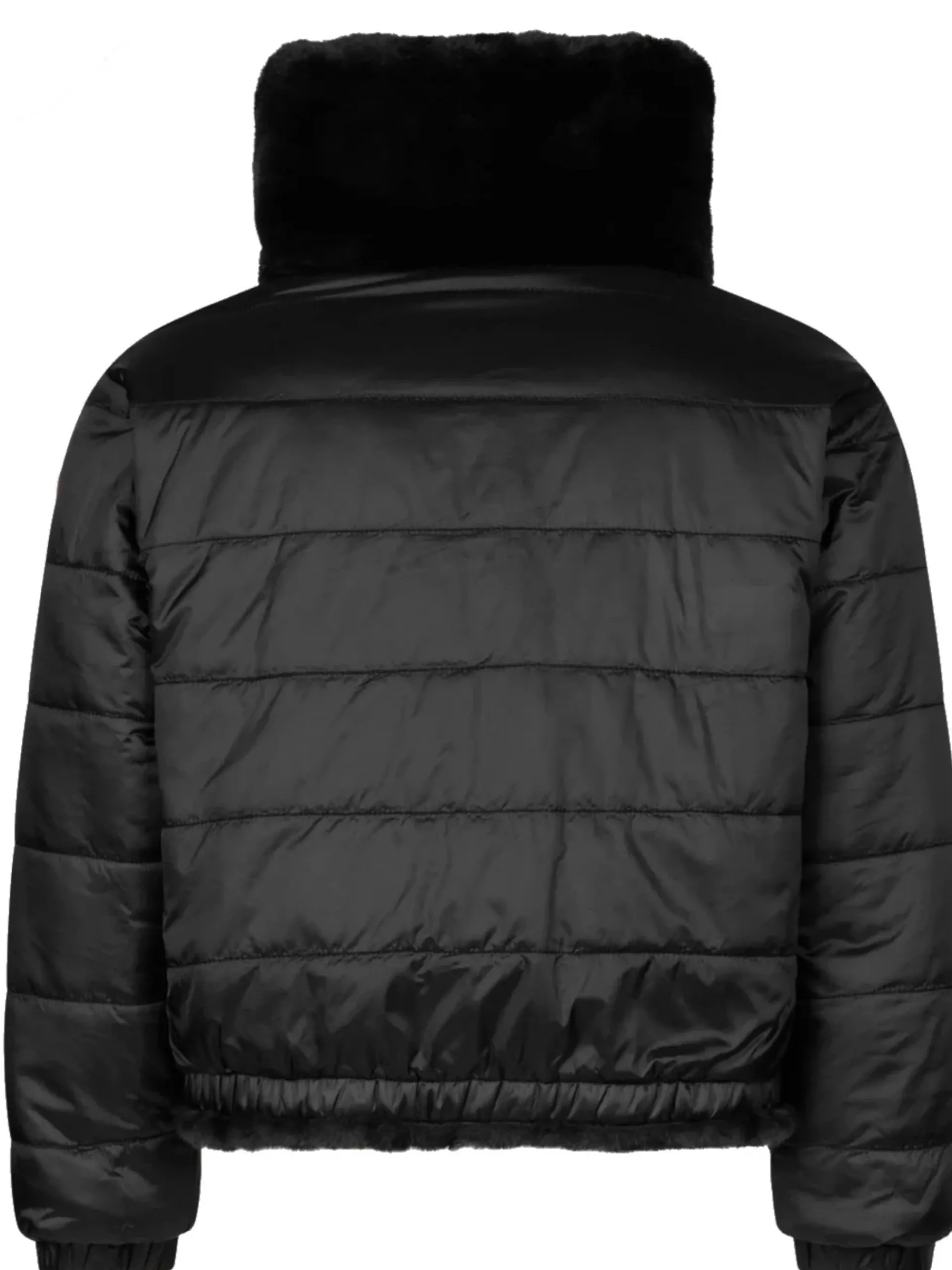 SAVE THE DUCK Capispalla*Giubbino reversibile pelliccia eco nero da bambina Ceri J31352GFURY19
