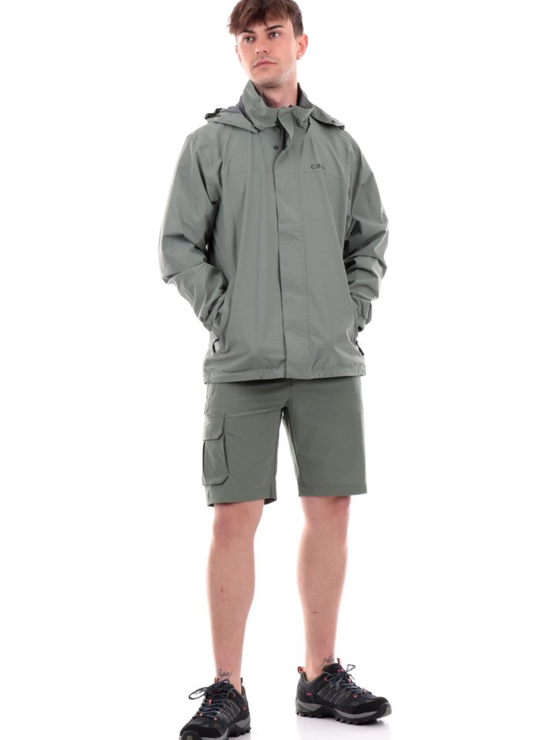 CMP Giubbini|Giubbini*Giubbino trekking verde da uomo 39X7367