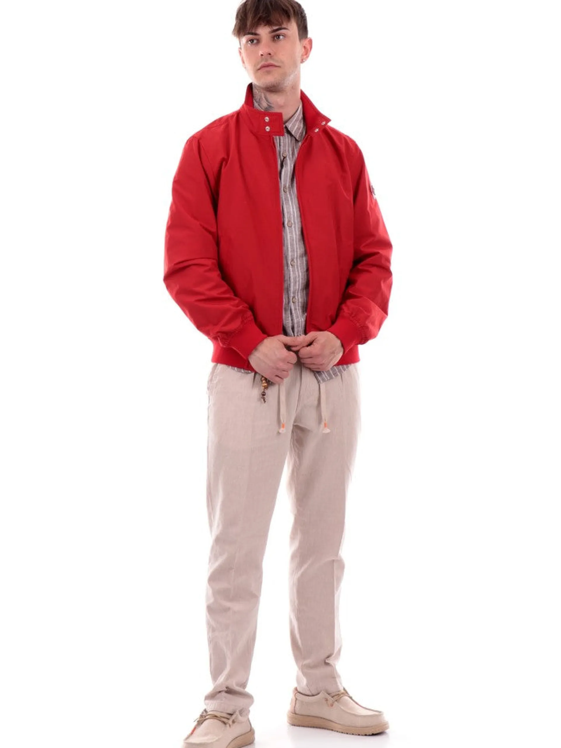 WOOLRICH Giubbini*Giubbino rosso da uomo Cruiser Bomber 0881MRUT3662