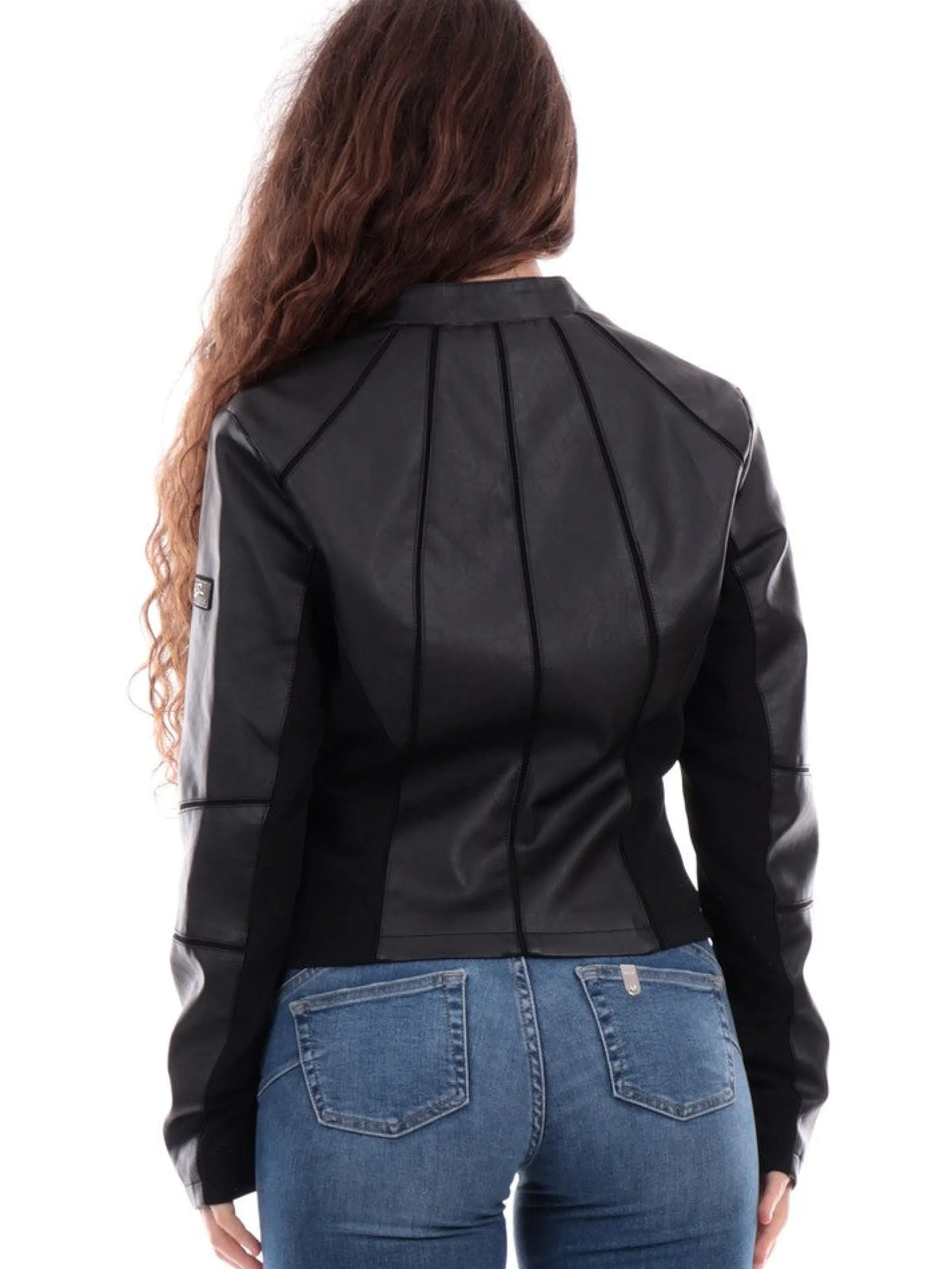 YES ZEE Giubbini*Giubbino nero da donna J405 G100