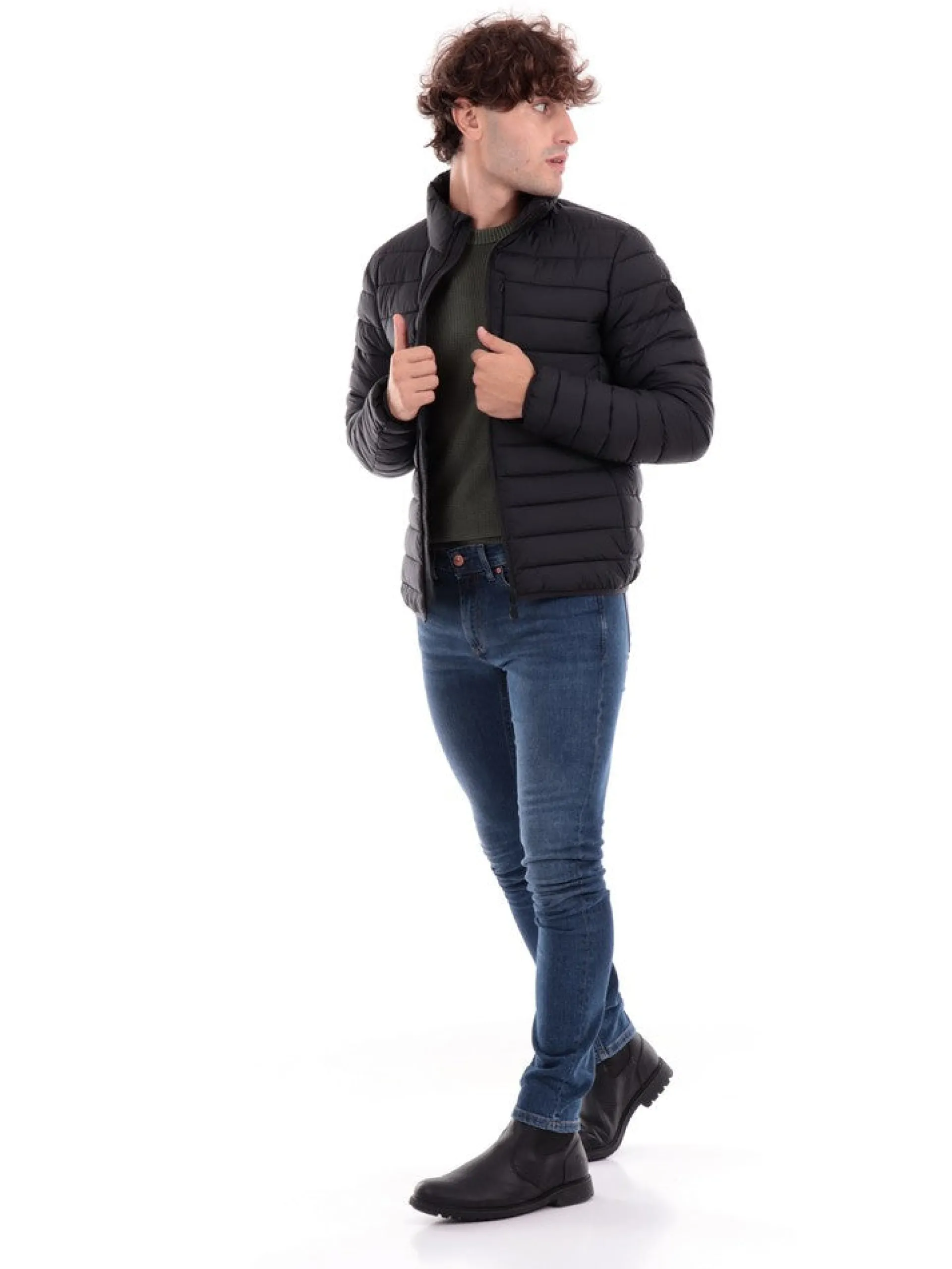 SAVE THE DUCK Giubbini*Giubbotto nero da uomo Erion D31274MMITO17