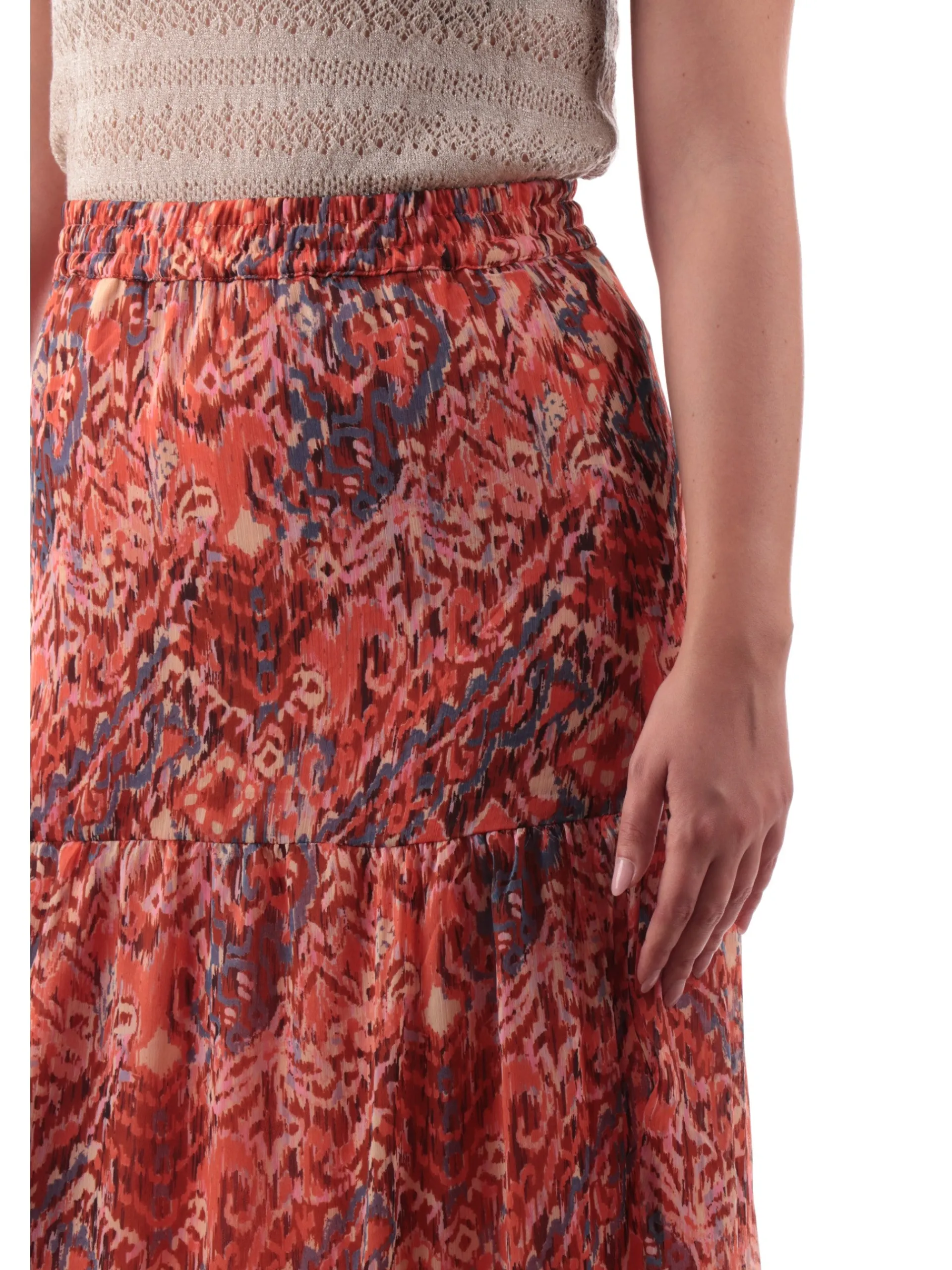 ONLY Gonne*Gonna donna arancione fantasia foulard svasata 15341603