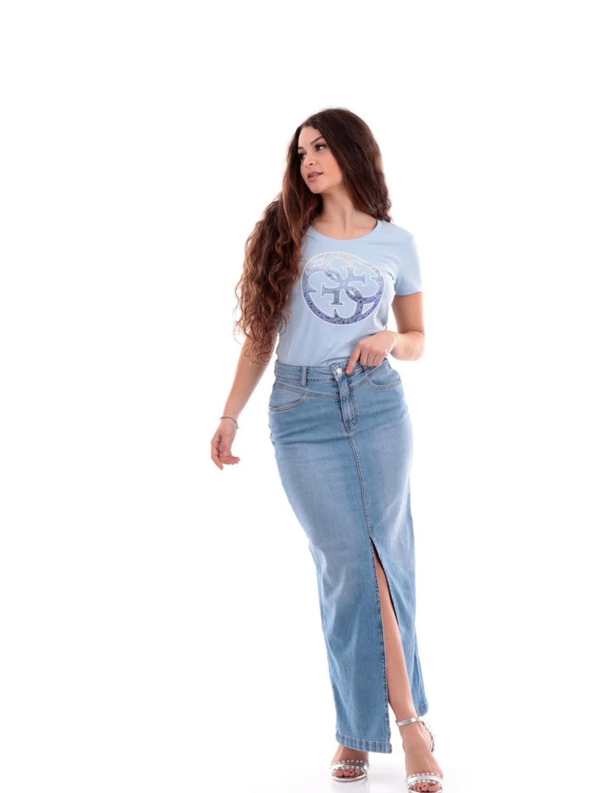 ONLY Gonne*Gonna jeans da donna Maxi 15310979