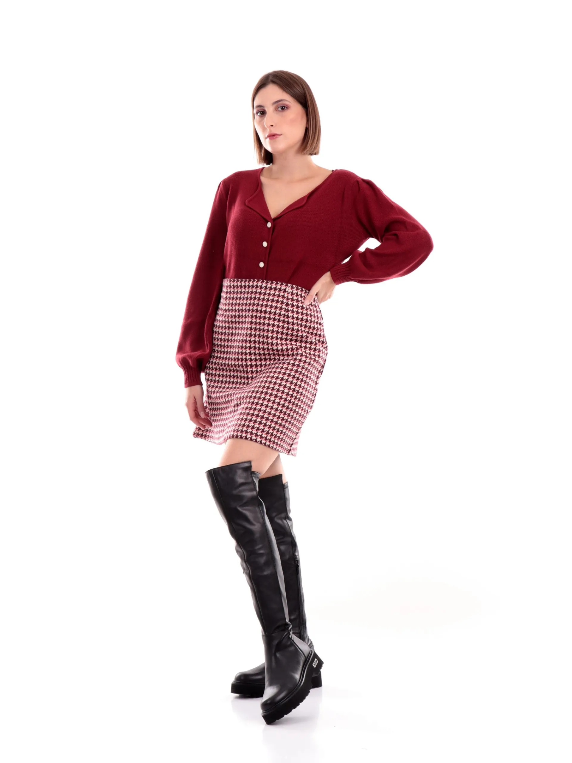 MOLLYBRACKEN Gonne*Gonna Molly Bracken rossa da donna PLF101AH
